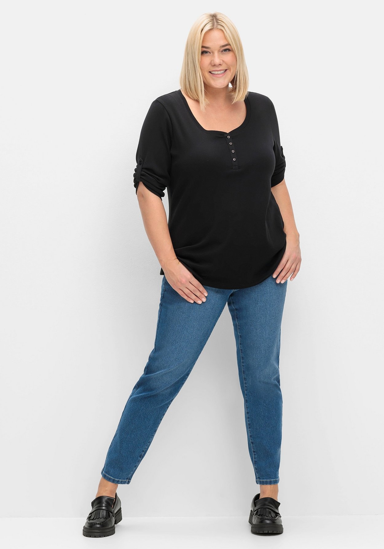 Sheego Schlupfjeans »Jeggings mit breitem Gummibund«