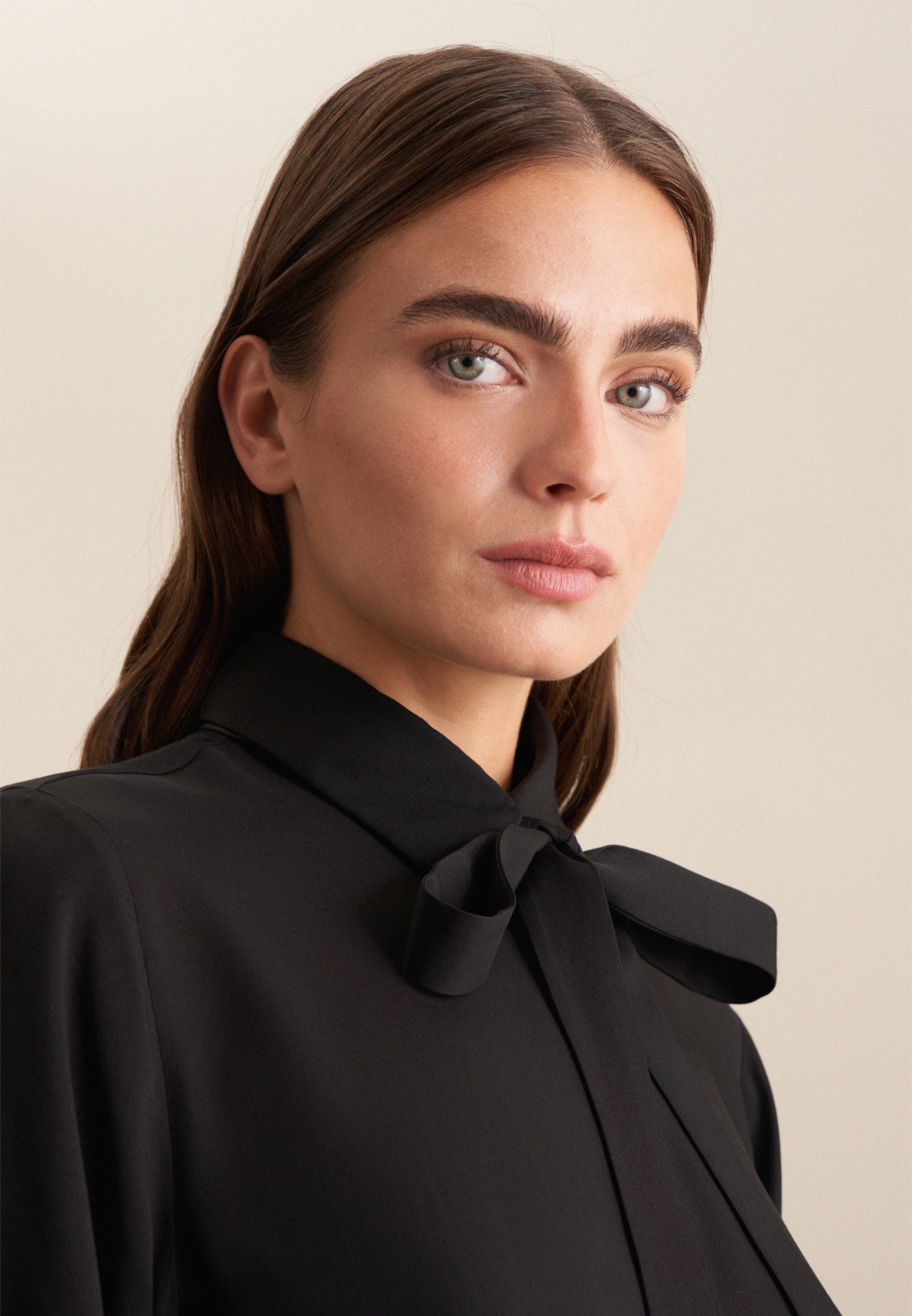 seidensticker Hemdbluse »Schwarze Rose«, Langarm Kragen Uni