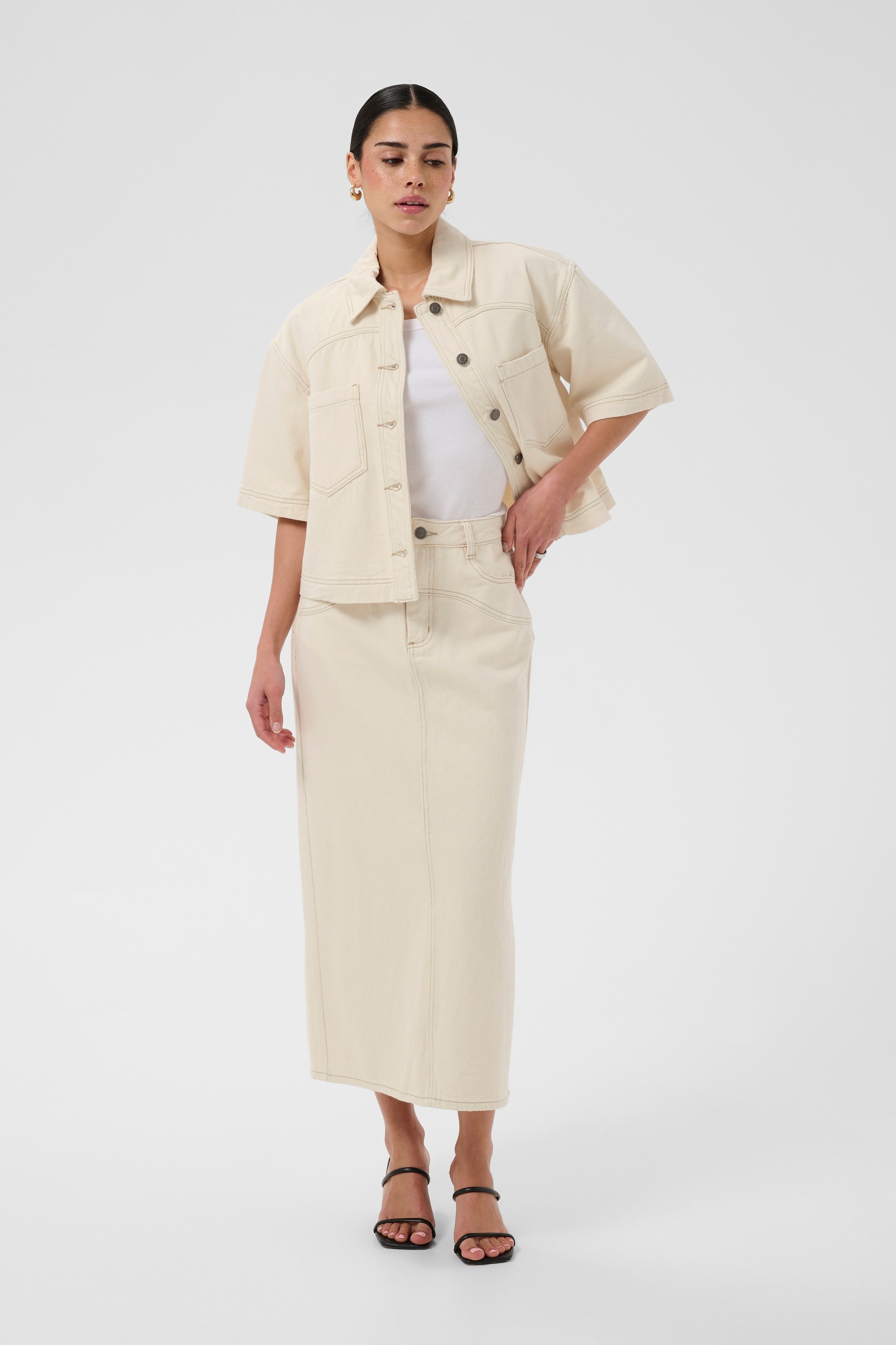 KAFFE Jeansbluse »Damen Jeanshemd KAcatharina«