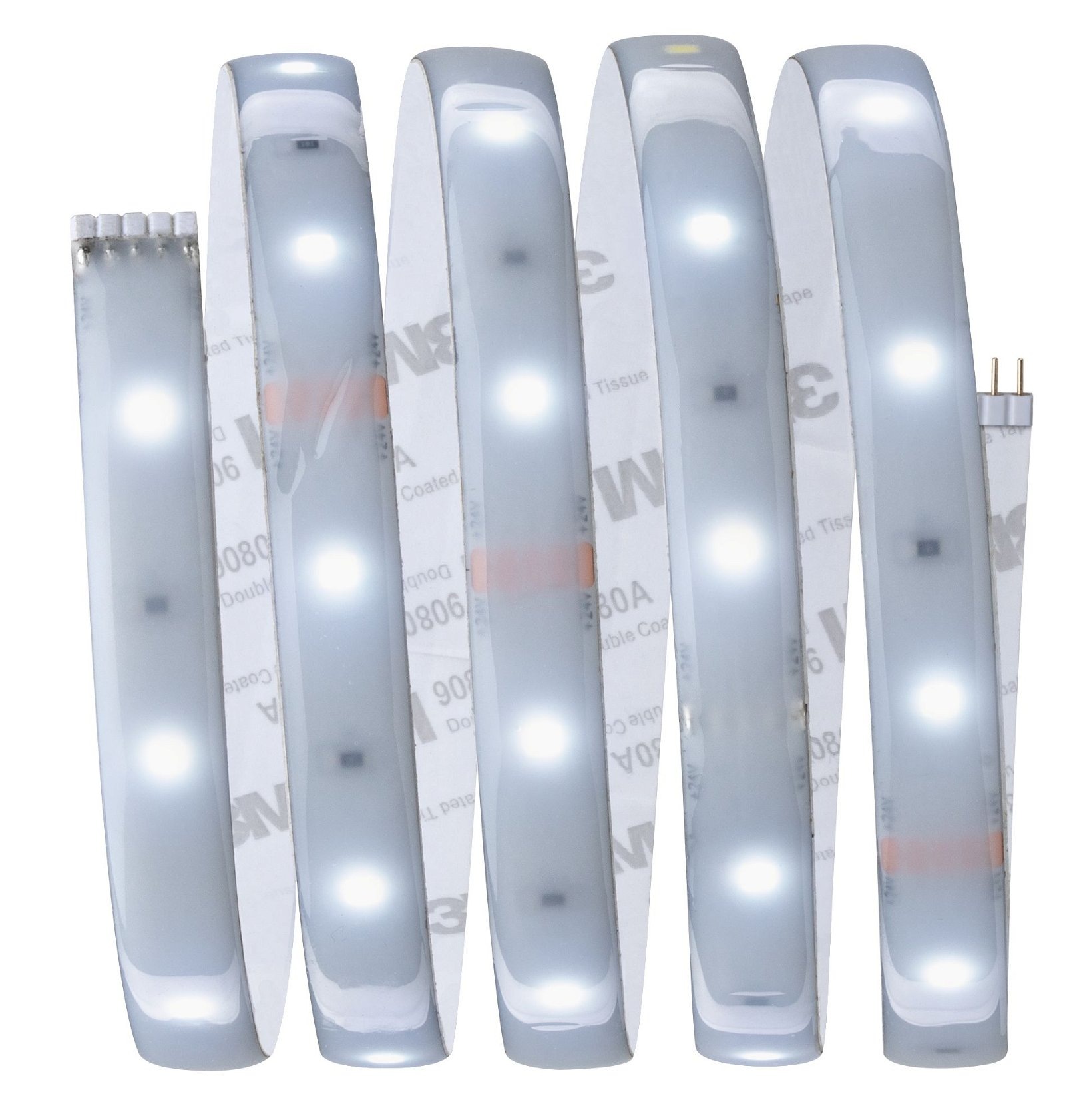 Paulmann LED-Streifen »MaxLED 250 Basisset 1,5m Daylight 6W 230/24V Silber Kunststoff«, 1 St.-flammig, IP44 Cover 6500K