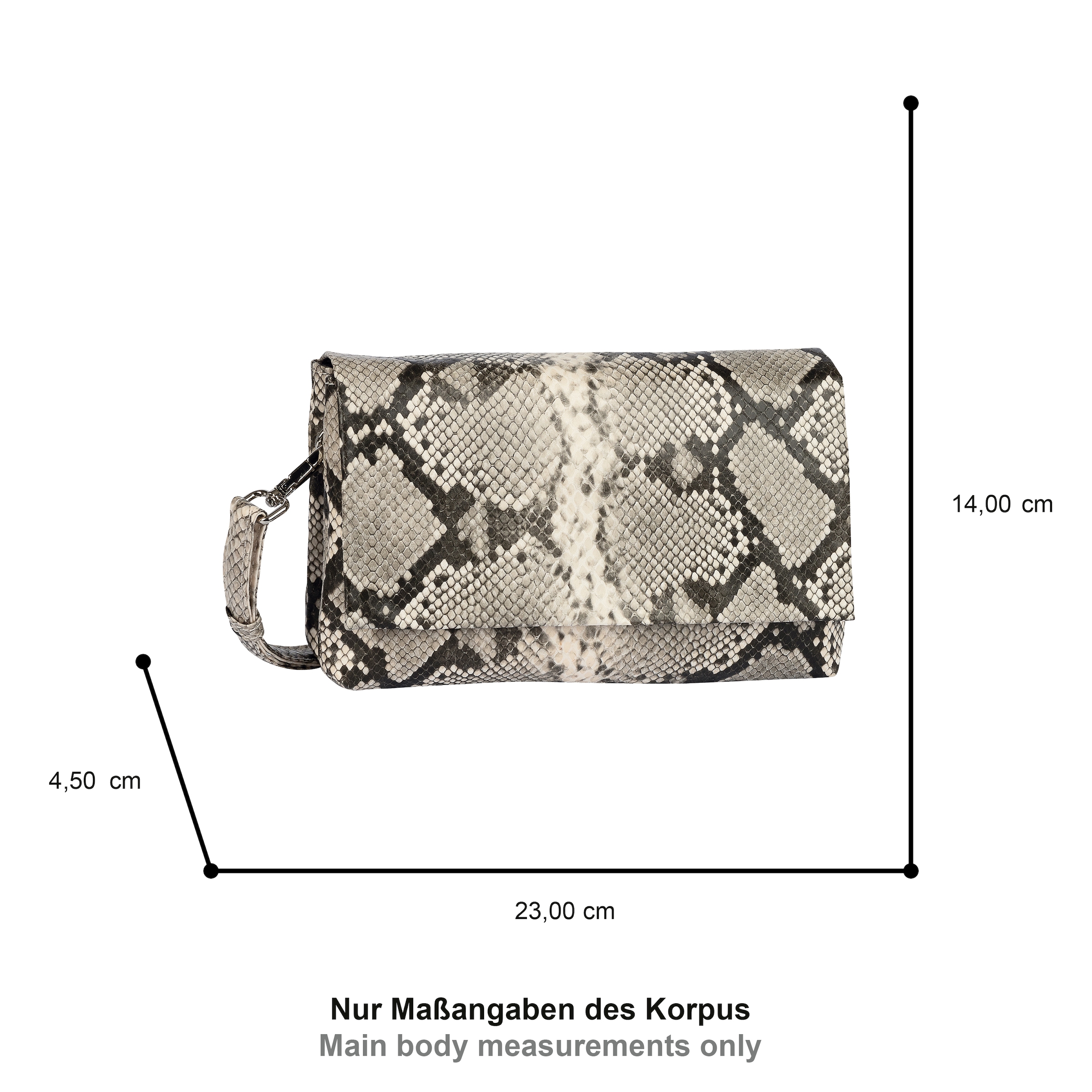 Gabor Abendtasche »Salara« schlicht und funktional, mit 2 Kammern je nach Anlass variabel tragbar