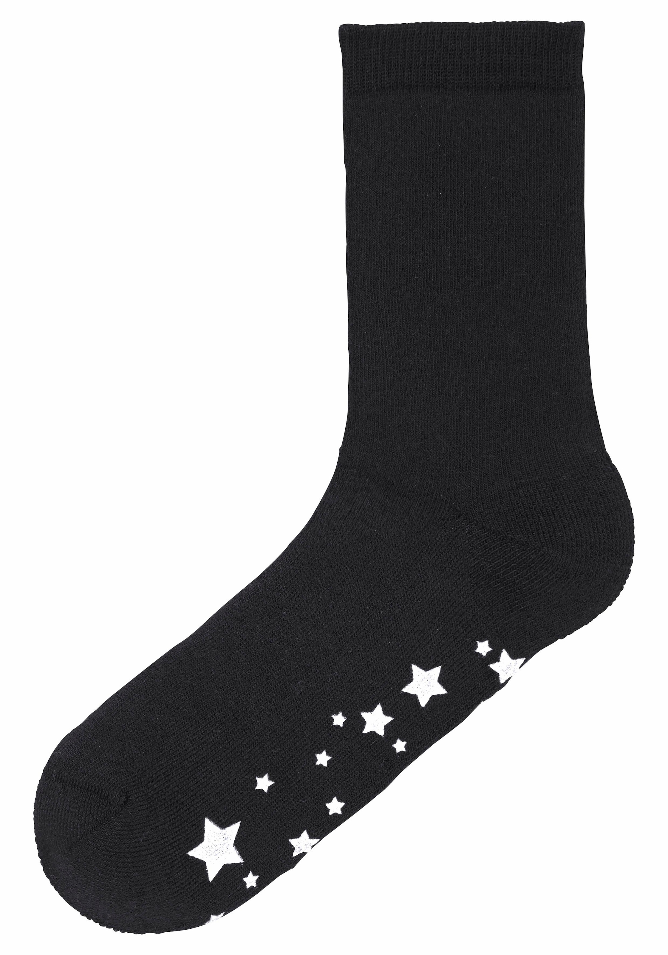 Lavana ABS-Socken, (Packung, 3 Paar), mit Antirutschsohle im Sterndesign