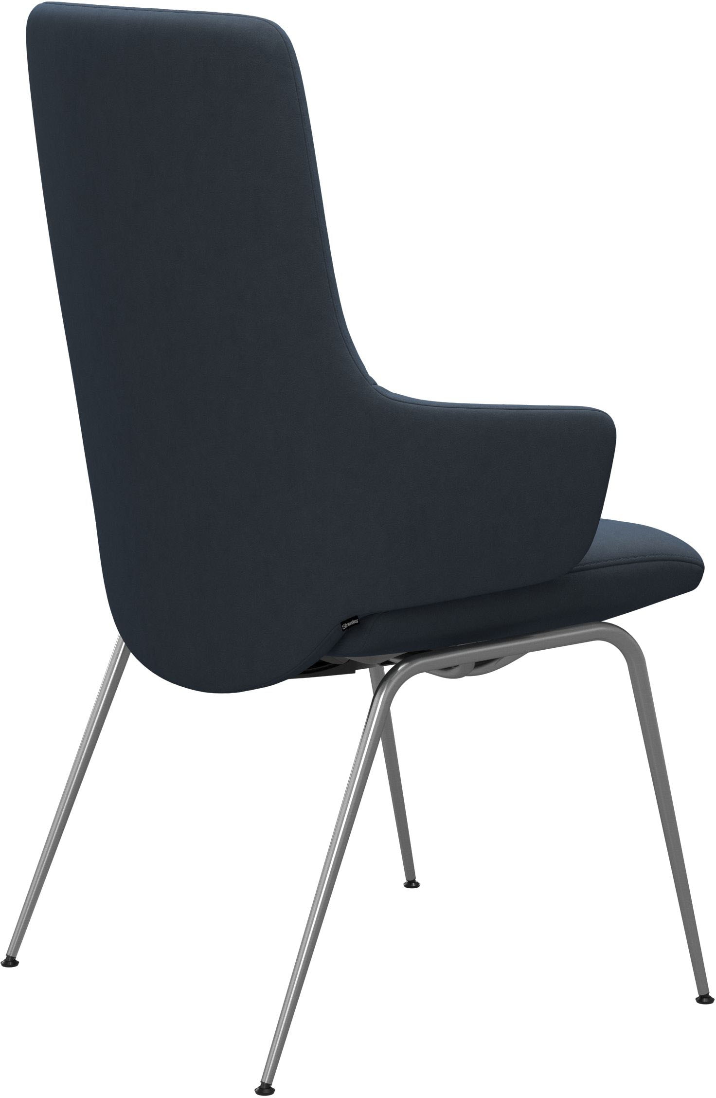 Stressless® Polsterstuhl »Laurel«, Microfaser DINAMICA, High Back mit Armlehne, Größe L, mit Beinen aus Stahl in Chrom