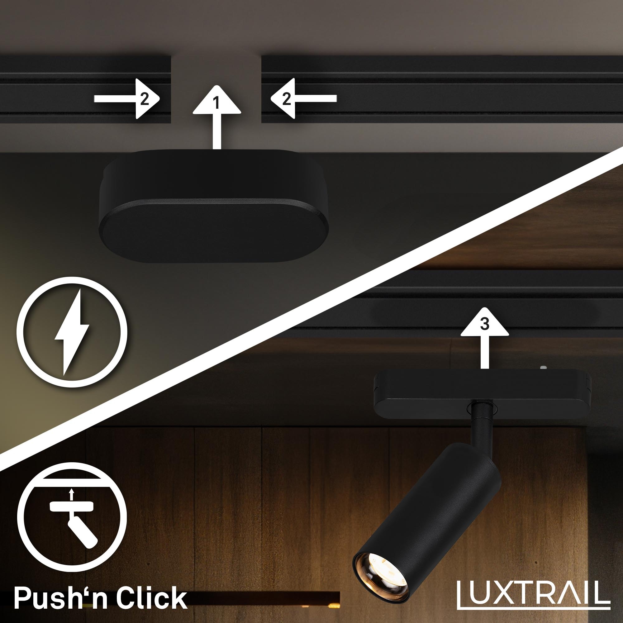 Briloner Leuchten LED Deckenleuchte »LUXTRAIL 8039085«