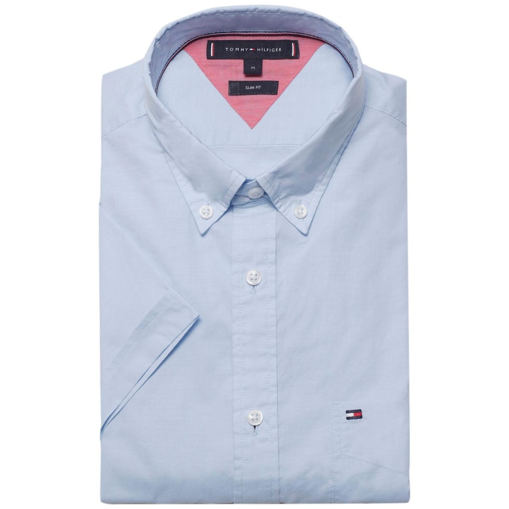 Tommy Hilfiger Kurzarmhemd »SLIM SUMMER POPLIN SHIRT«