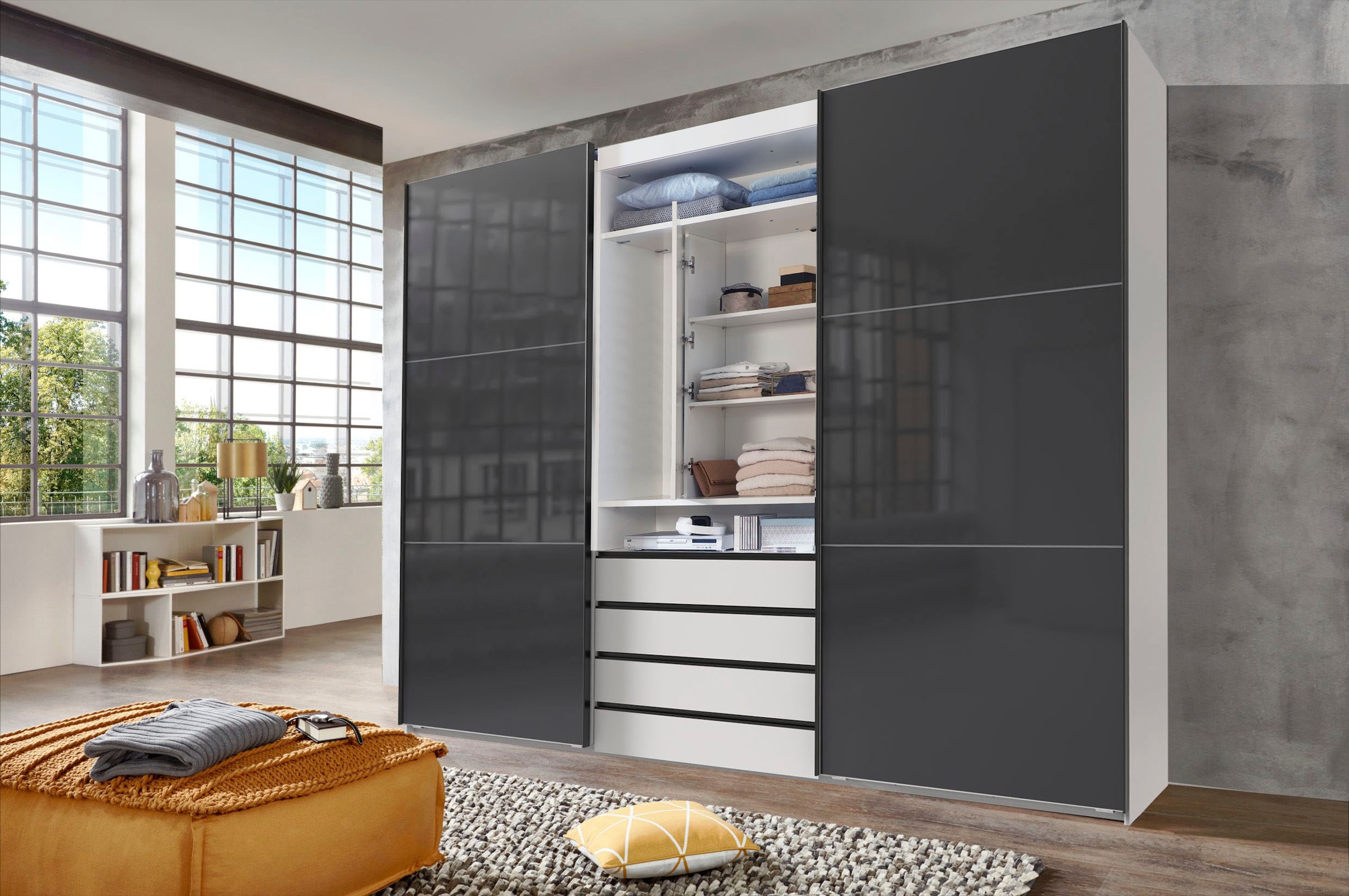 Wimex Schwebetürenschrank »Magic by fresh to go«, mit drehbarer Spiegeltür