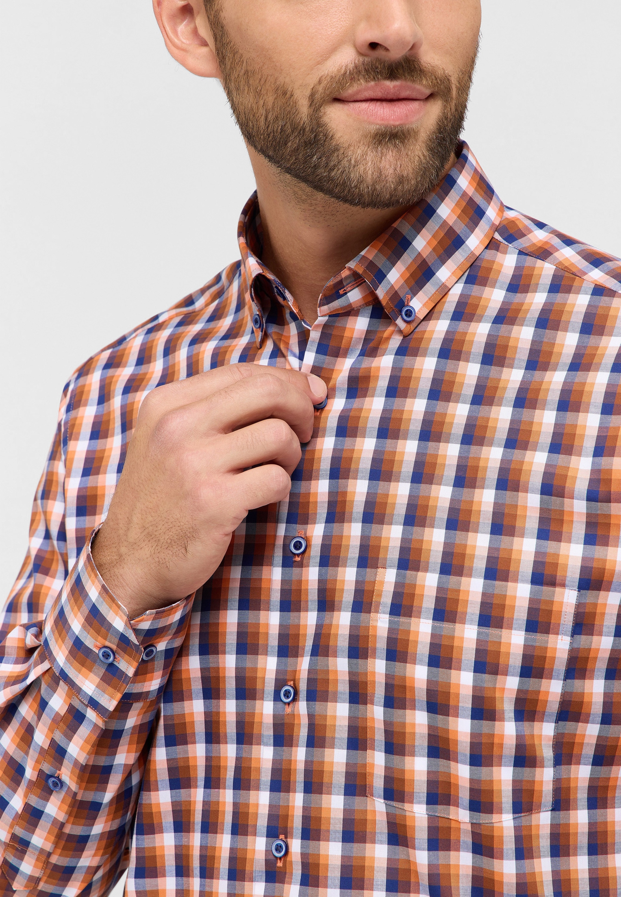 Eterna Langarmhemd »MODERN FIT« NON IRON (bügelfrei)