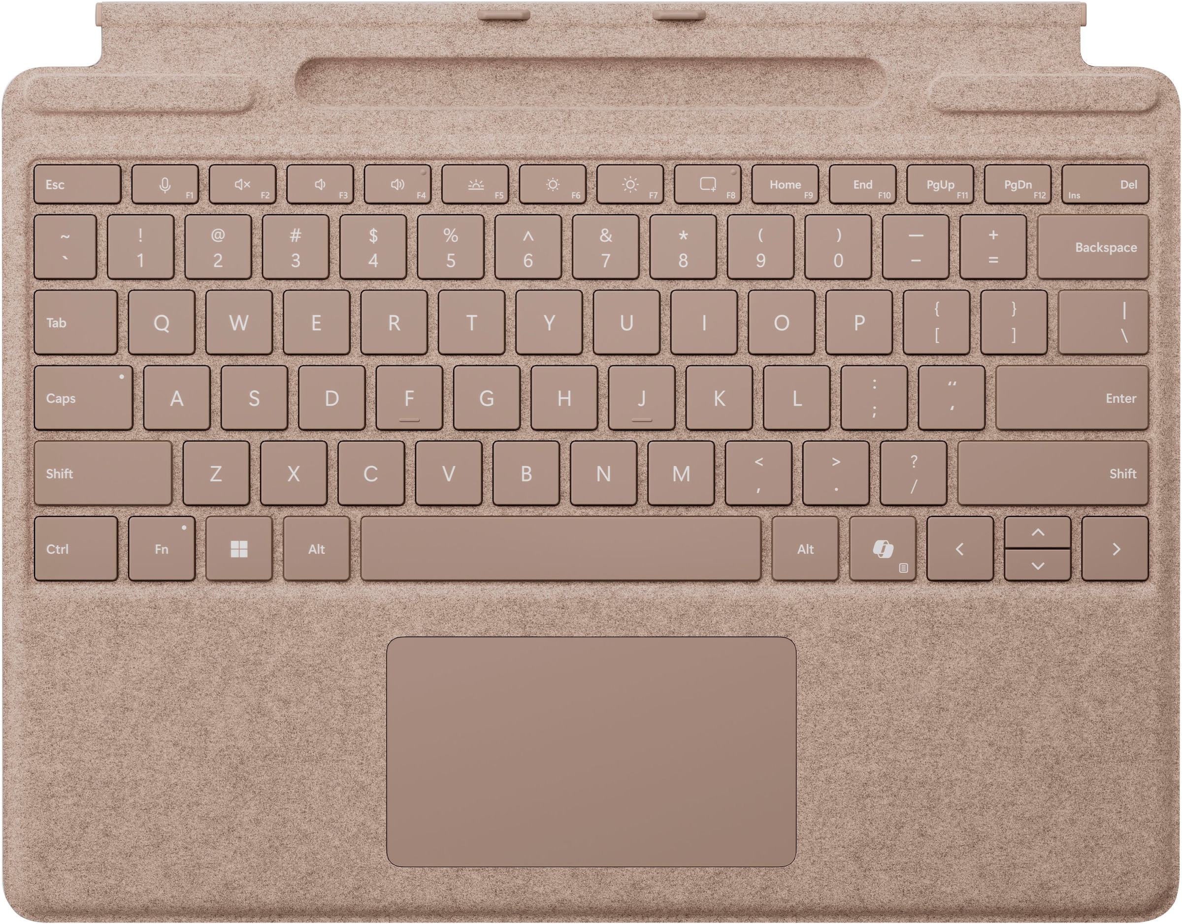 Microsoft Tastatur mit Touchpad »Surface Pro Keyboard mit Stiftaufbewahrung«, (Fn-Tasten-Touchpad)