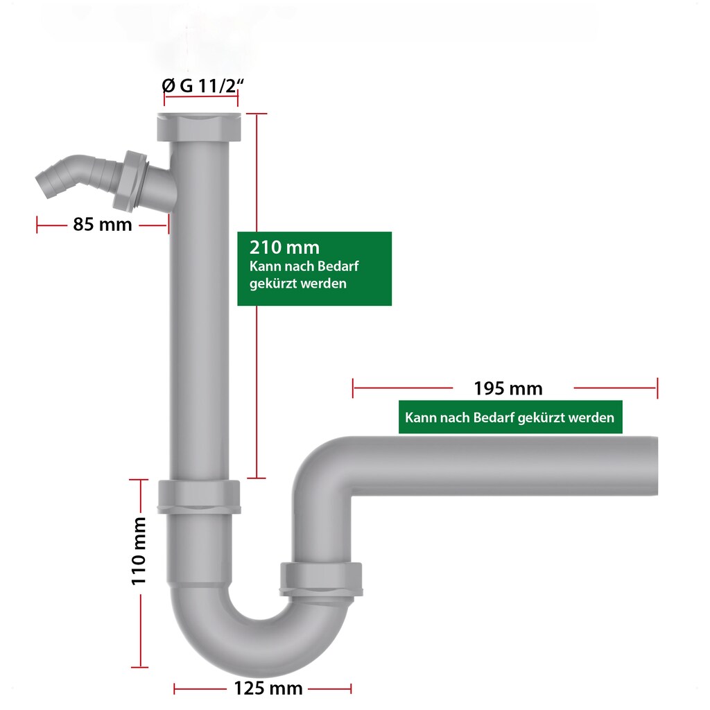 Kirchhoff Siphon »ECO-SAVE«, (Set)