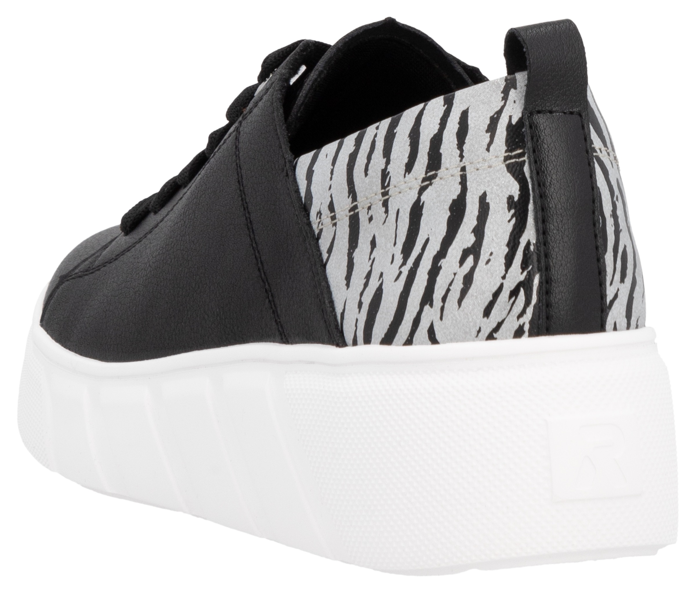 RIEKER Sport Plateausneaker, Schnürschuh, Halbschuh, Freizeitsneaker mit Soft-Einlage