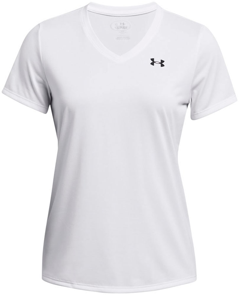 Under Armour® Trainingsshirt »TECH SSV- SOLID« normale Schnittform, gerader Rumpfabschluss, V-Ausschnitt