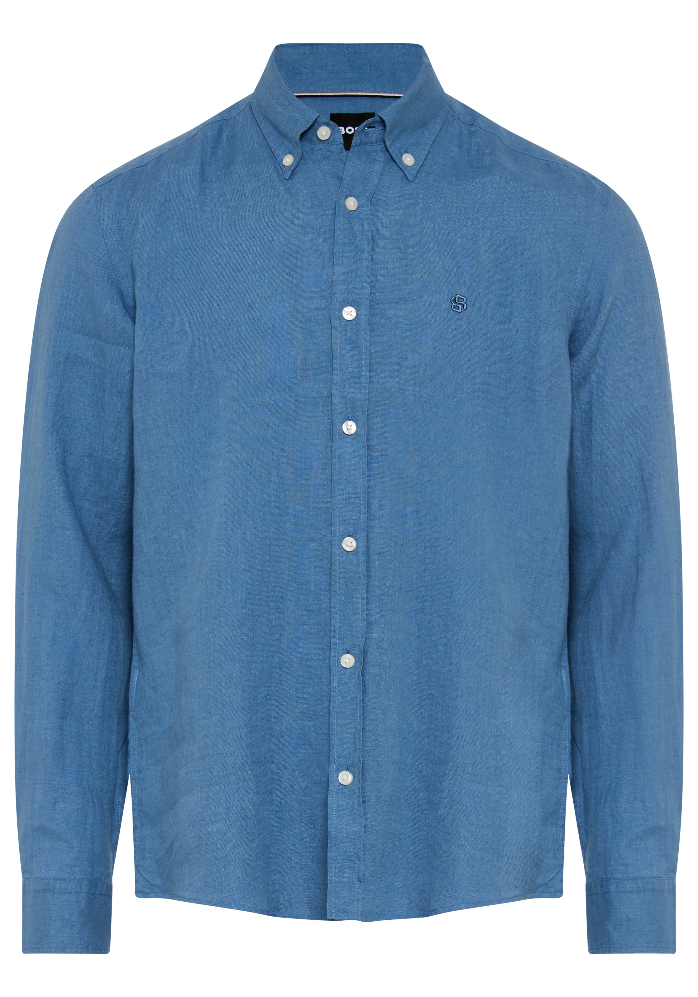 BOSS Leinenhemd »LIAM« 100% Leinen mit Button-Down-Kragen, regular fit