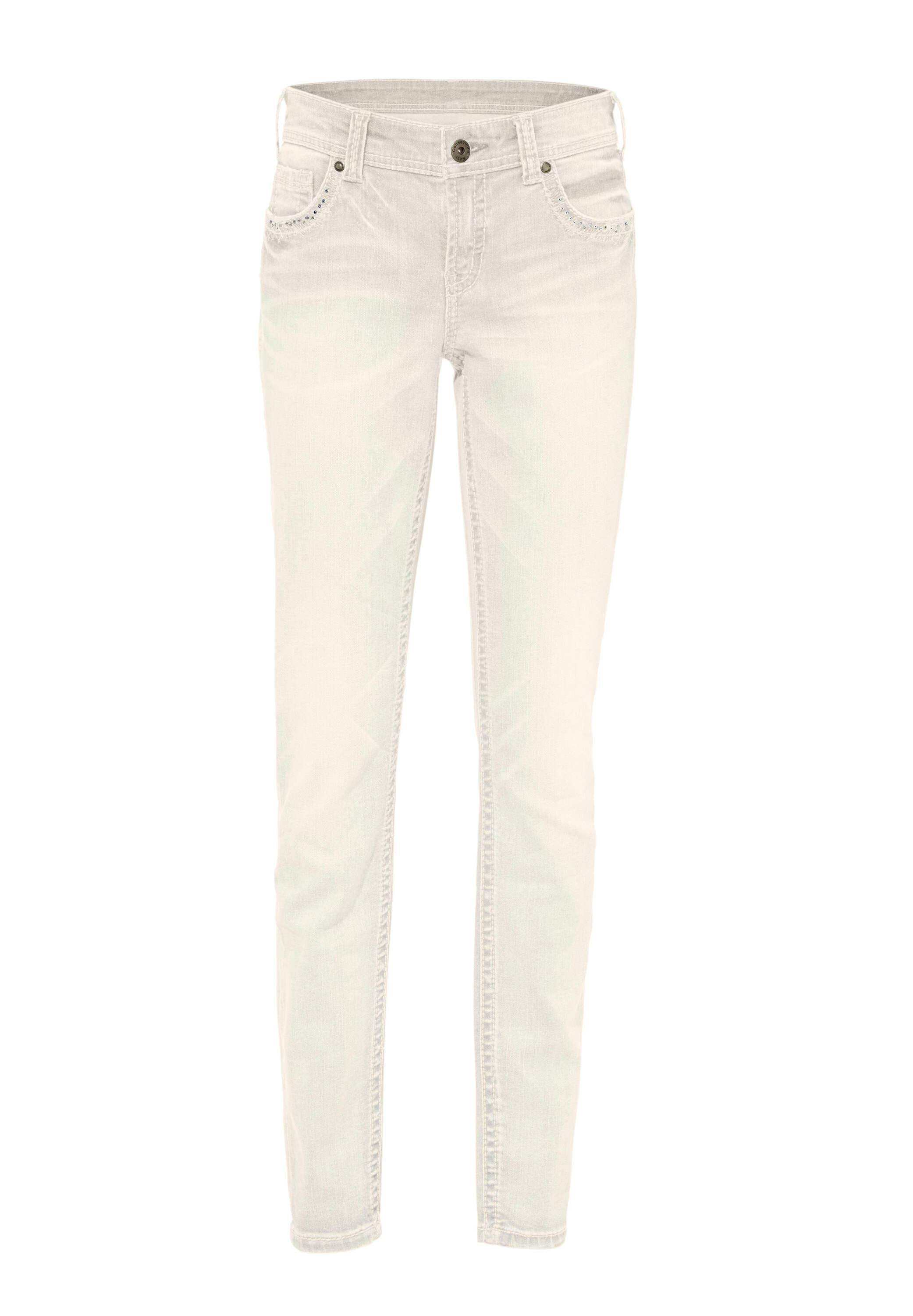 heine Röhrenjeans »Bauchweg-Jeans Röhrenjeans mit Stickerei«
