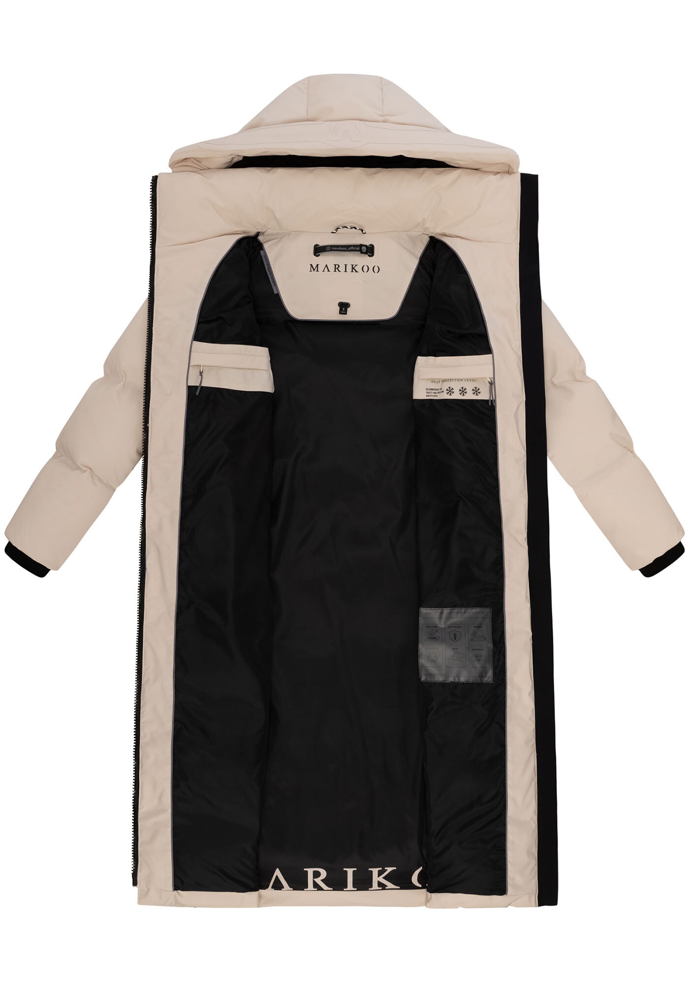 Marikoo Winterjacke »Marikoo Tikoraa Damen lange Winterjacke Steppjacke N102«