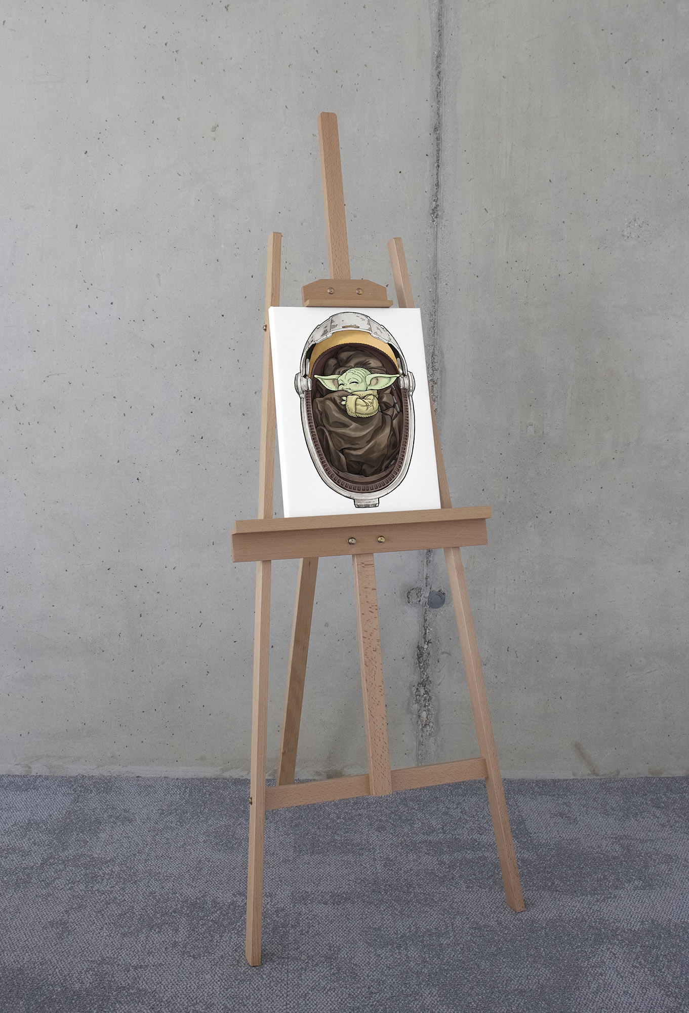 Komar Leinwandbild »Star Wars The Mandalorian Grogu Sleeping«, Disney, (1 St.), 30 x 40 cm (Breite x Höhe) - Kinderzimmer, Dekoration