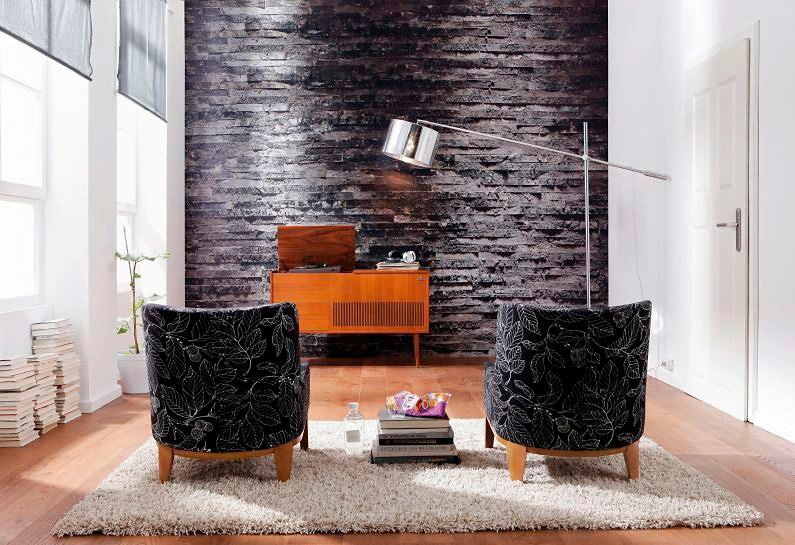 Komar Fototapete »Birkenrinde - Größe 368 x 254 cm« bedruckt glatt Wohnzimmer, Schlafzimmer