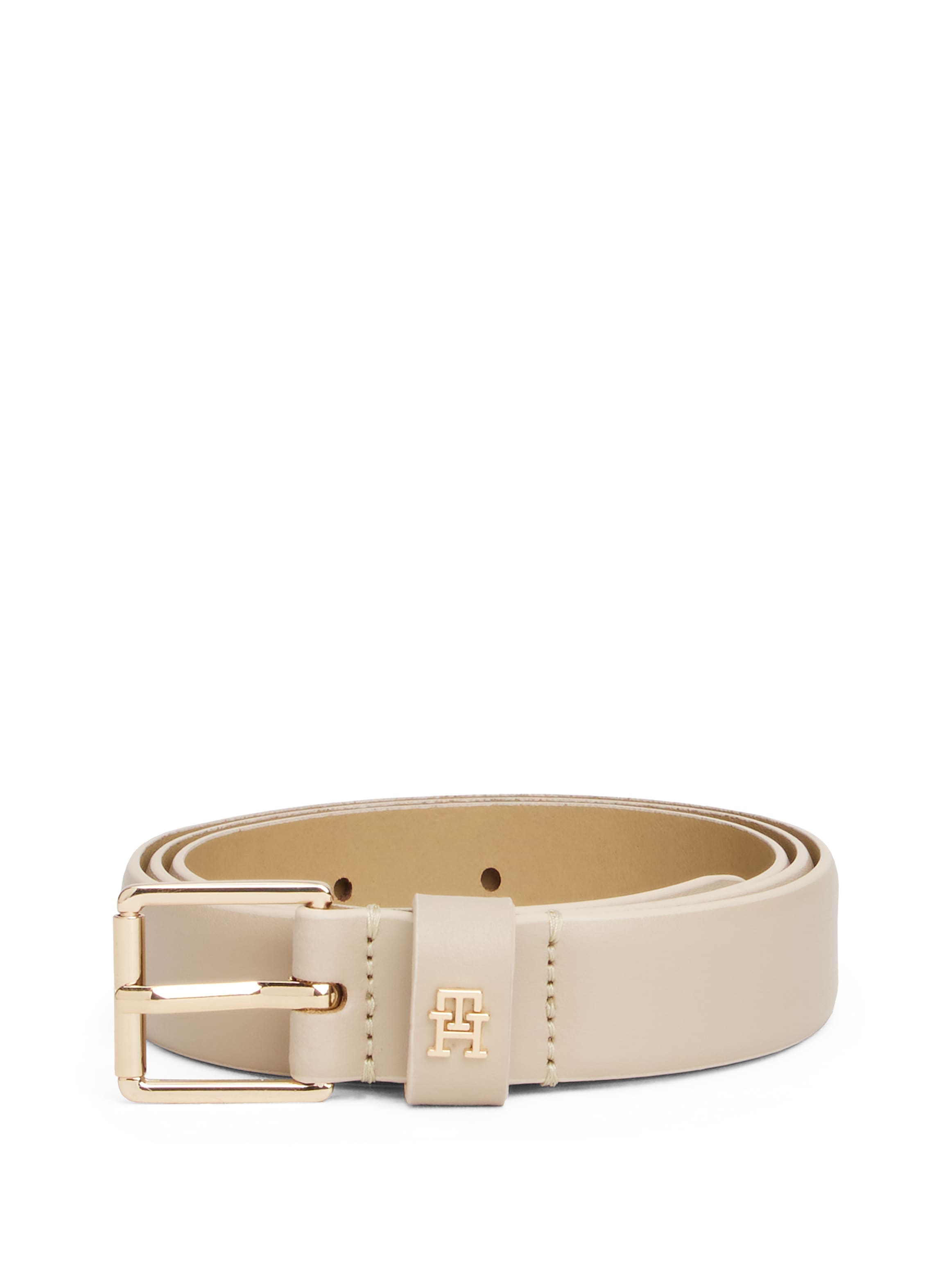 Tommy Hilfiger Ledergürtel »TH SQUARE 2.5 GO«, mit eckiger Schnalle und TH-Monogramm