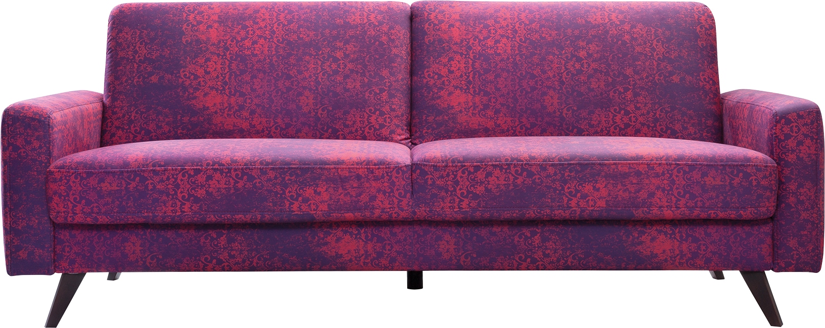 exxpo - sofa fashion 3-Sitzer »Side, trendiger Bezugsstoff, toller Sitz- und Liegekomfort, Schlafsofa«, mit Schlaffunktion, Bettkasten und hohe Holzfüße, Solitärmöbel