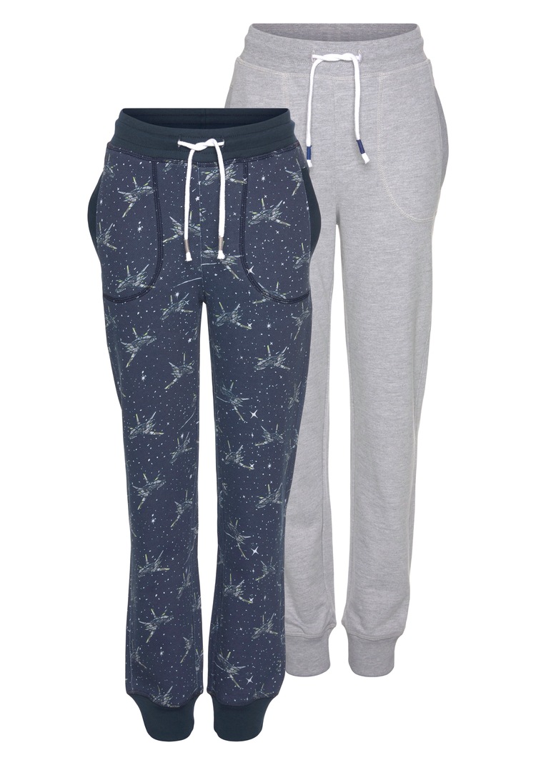 Jogginghose »SPACE«, (Packung, 2er-Pack), aus Baumwollmischung