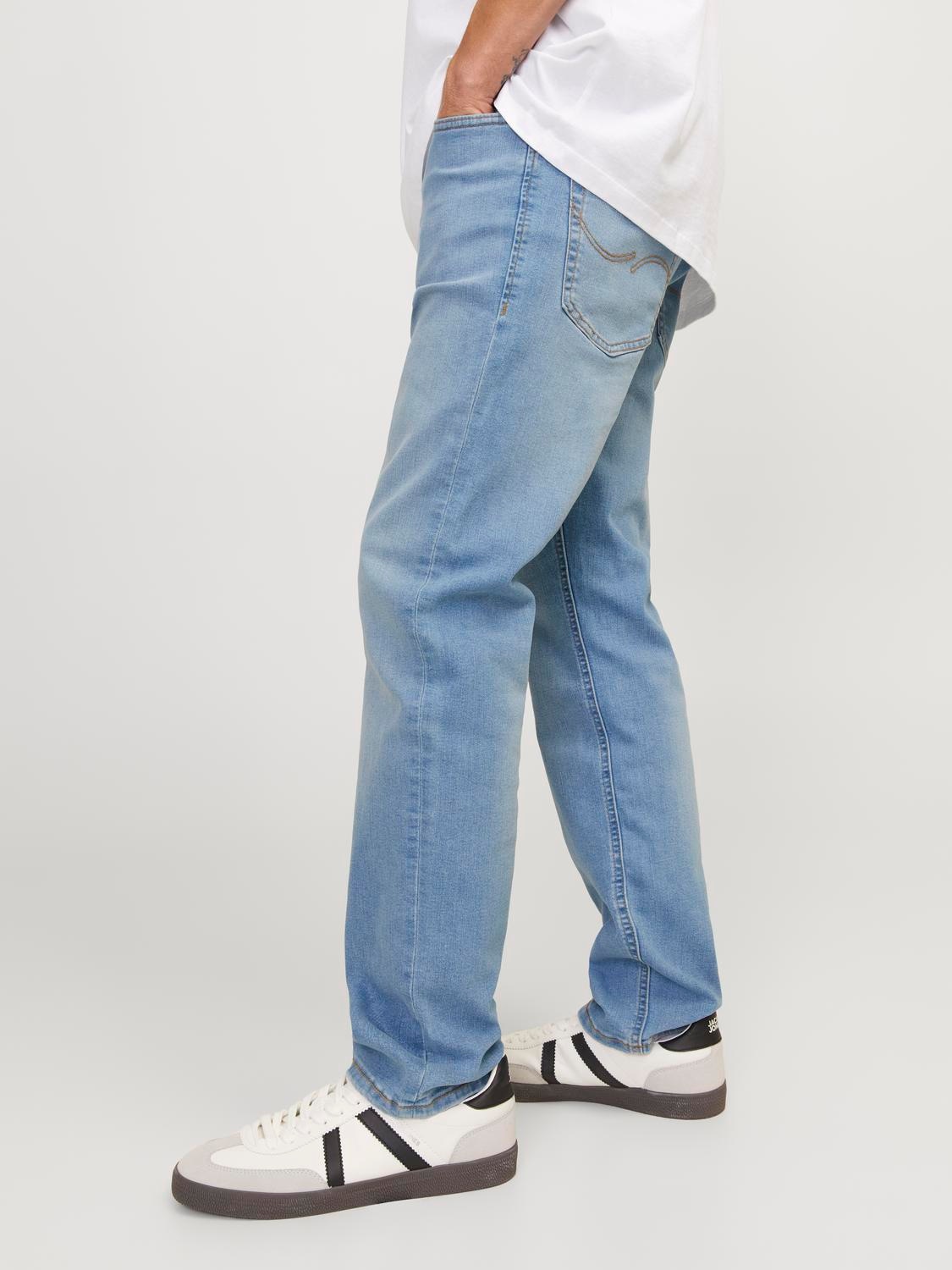 Jack & Jones Tapered-fit-Jeans »JJIMIKE JJORIGINAL SQ 223«, Stonewashed für einen Used-Look mit Faded-Effekten
