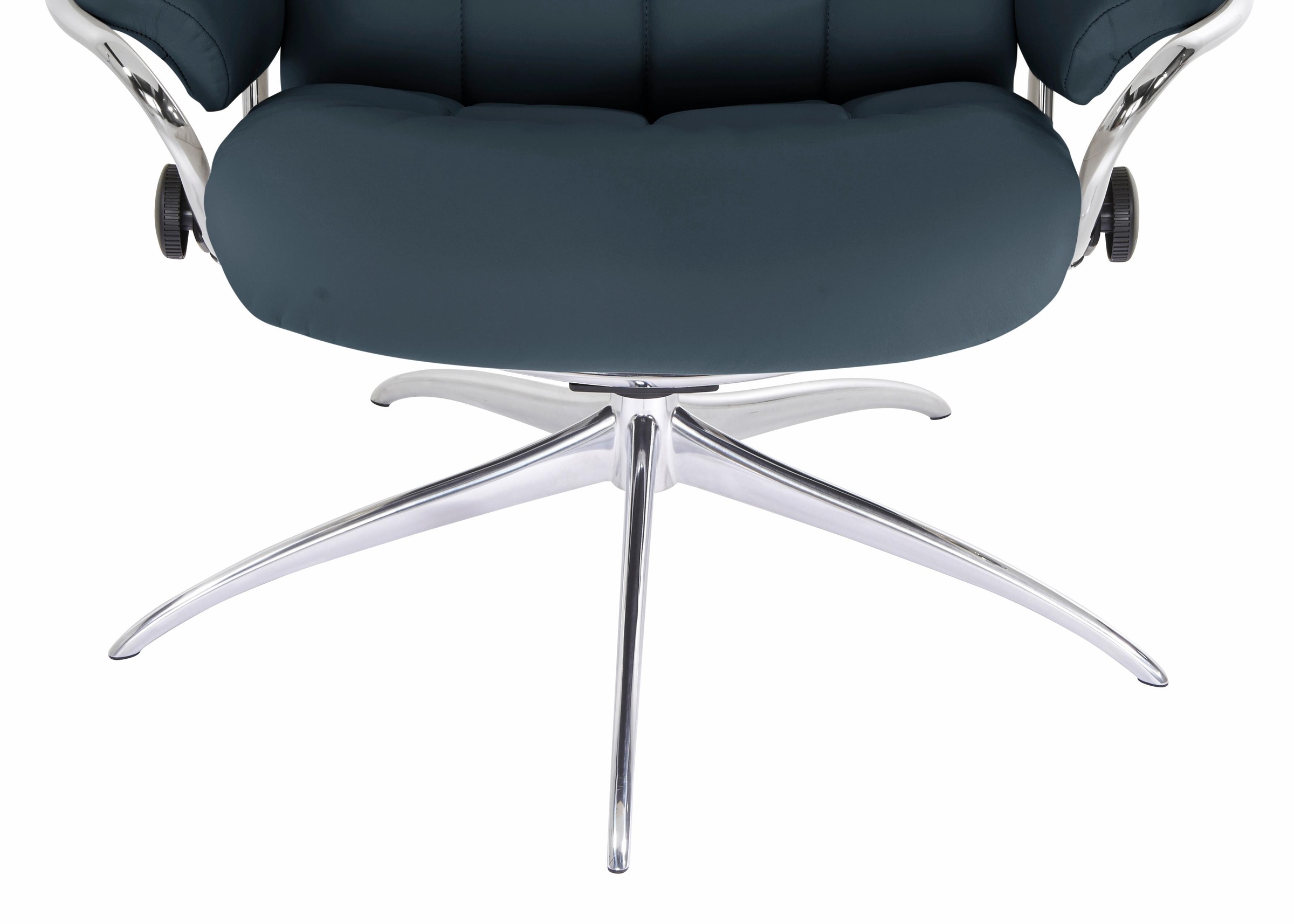 Stressless® Relaxsessel »London« Set, Relaxsessel mit Hocker,  mit Hocker, High Back, mit Star Base, Gestell Chrom