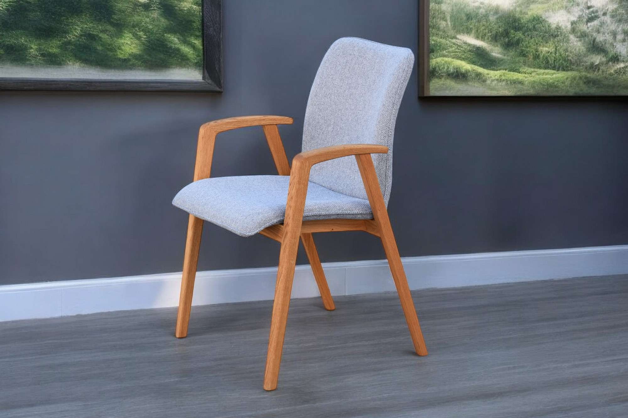 OTTO home Armlehnstuhl »Loreen Esszimmerstuhl, Polsterstuhl, Designstuhl« (Set) 2 Stk.mit Massivgestell, hochwertig gearbeitet, Armlehnen, stilvoll, bequem