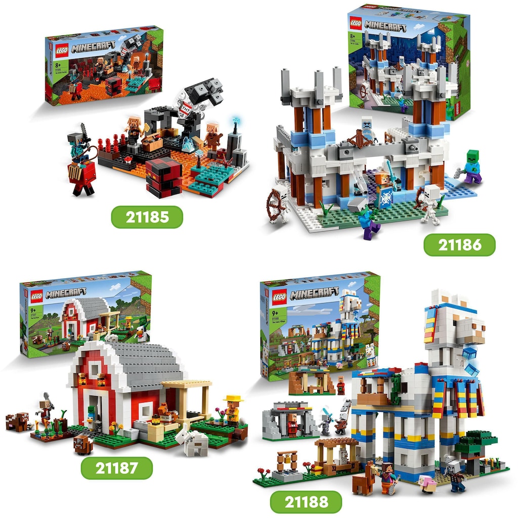 LEGO® Konstruktionsspielsteine »Das Lamadorf (21188), LEGO® Minecraft«, (1252 St.)