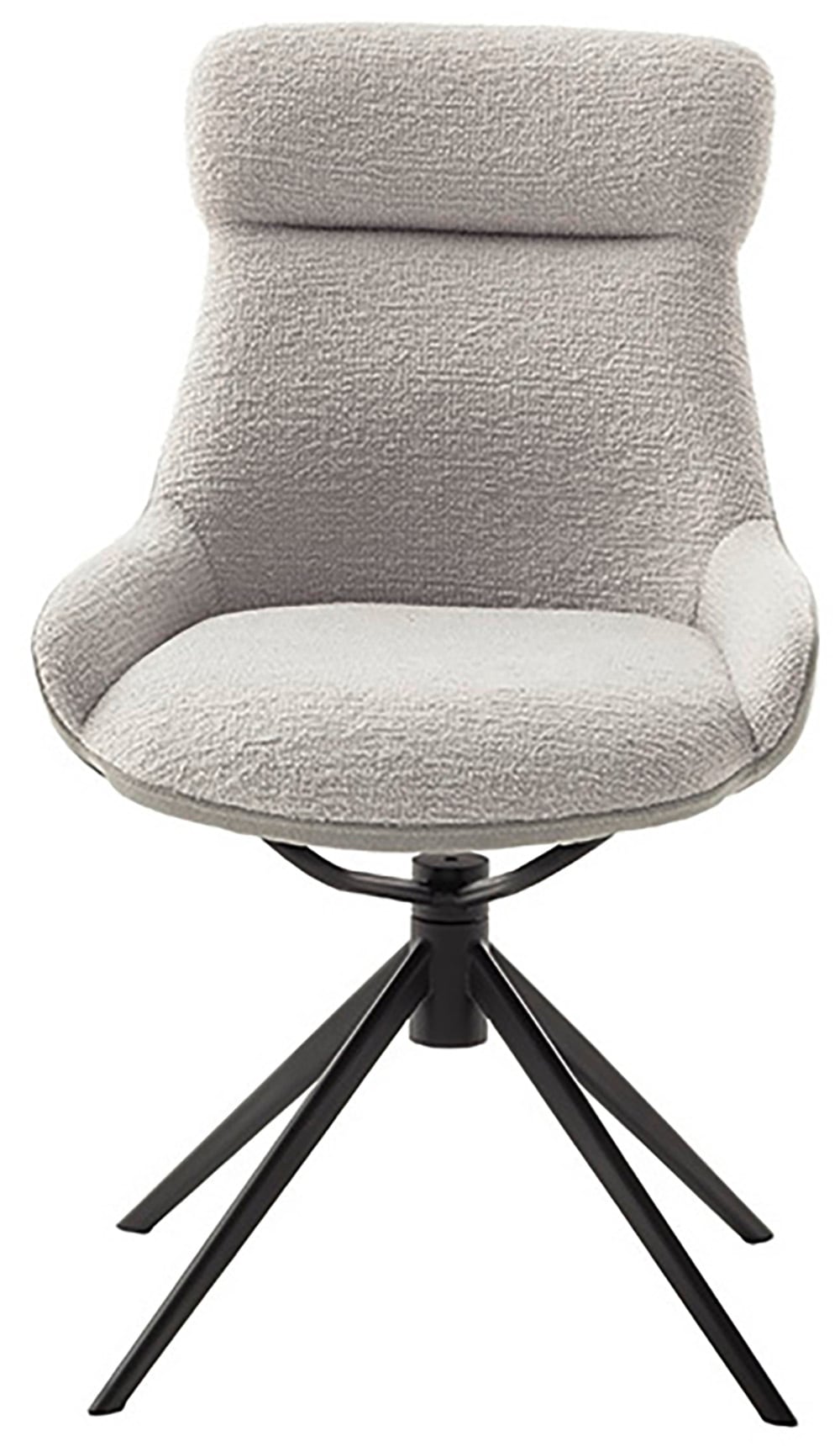 MCA furniture Esszimmerstuhl, Feingewebe, (2er-Set), drehbar 360°, Dreh- & Schwingfunktion, Sitzhöhe ca. 50 cm