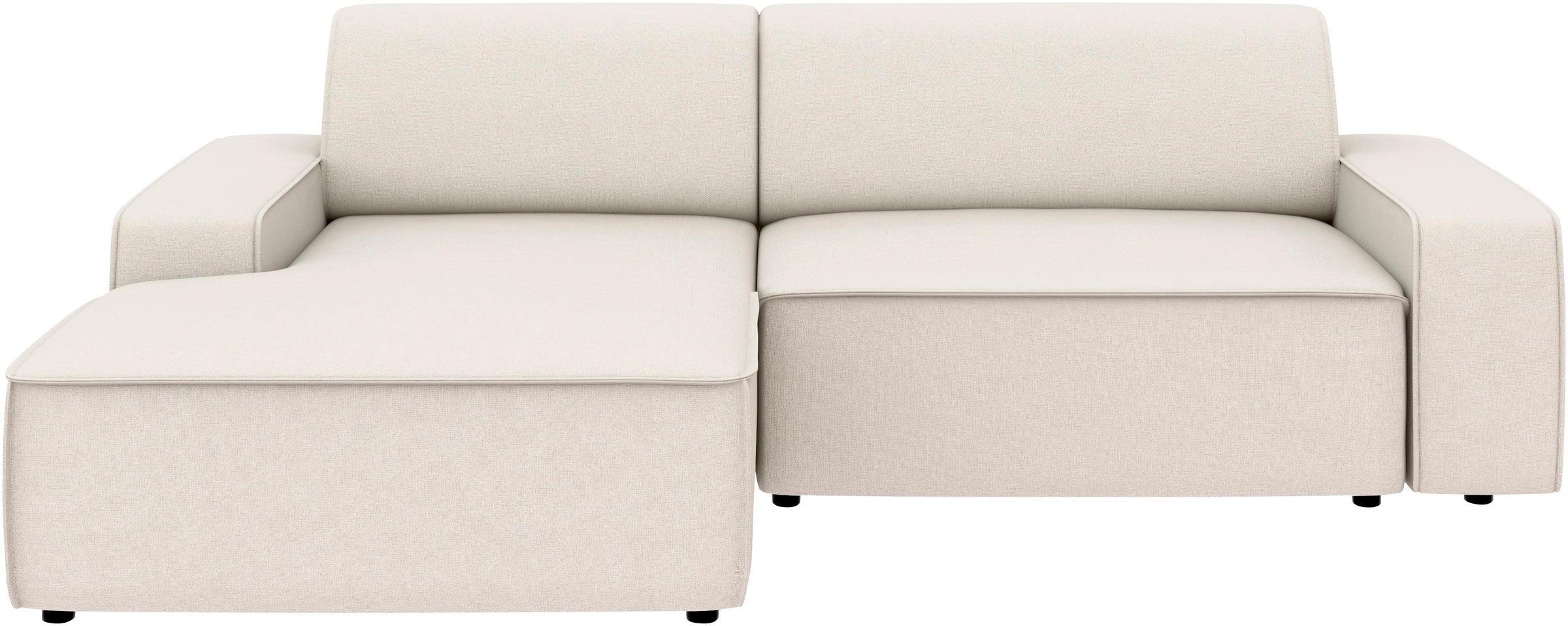 TRENDMANUFAKTUR Ecksofa »Graz, wahlweise mit Sitzvorschub und Bettkasten, L-Form, Breite 246 cm« in Cord-, haustierfreundlichem LEO Struktur- oder LUMOS-3D-Bezug
