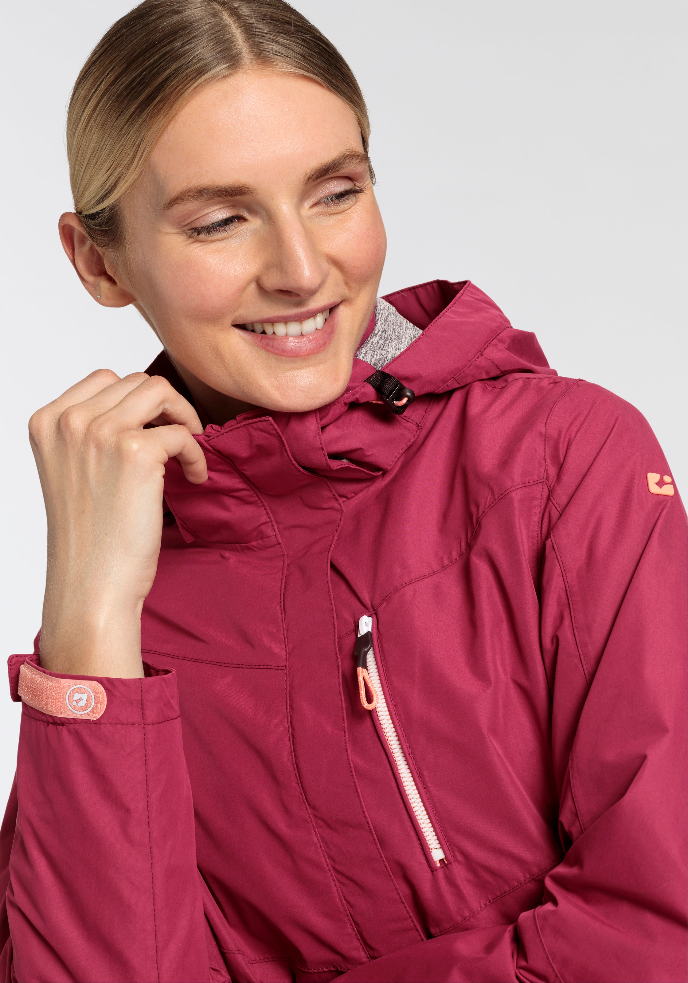 Killtec Regenjacke, mit Kapuze, Wasser- & winddicht & leicht & abzippbarer Kapuze