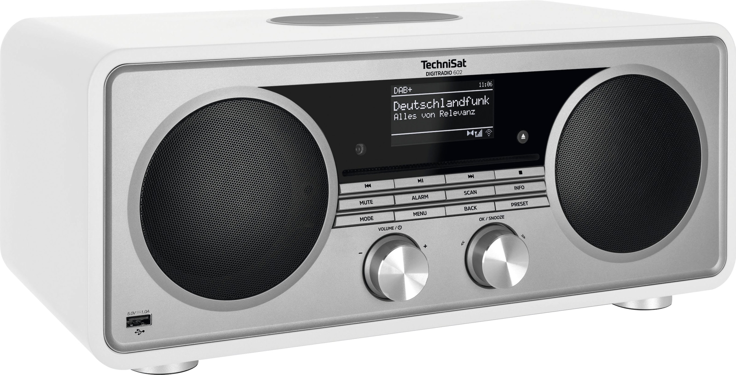 TechniSat Internet-Radio »DIGITRADIO 602«, (Bluetooth-WLAN Digitalradio (DAB+)-UKW mit RDS 70 W), Stereoanlage, CD-Player