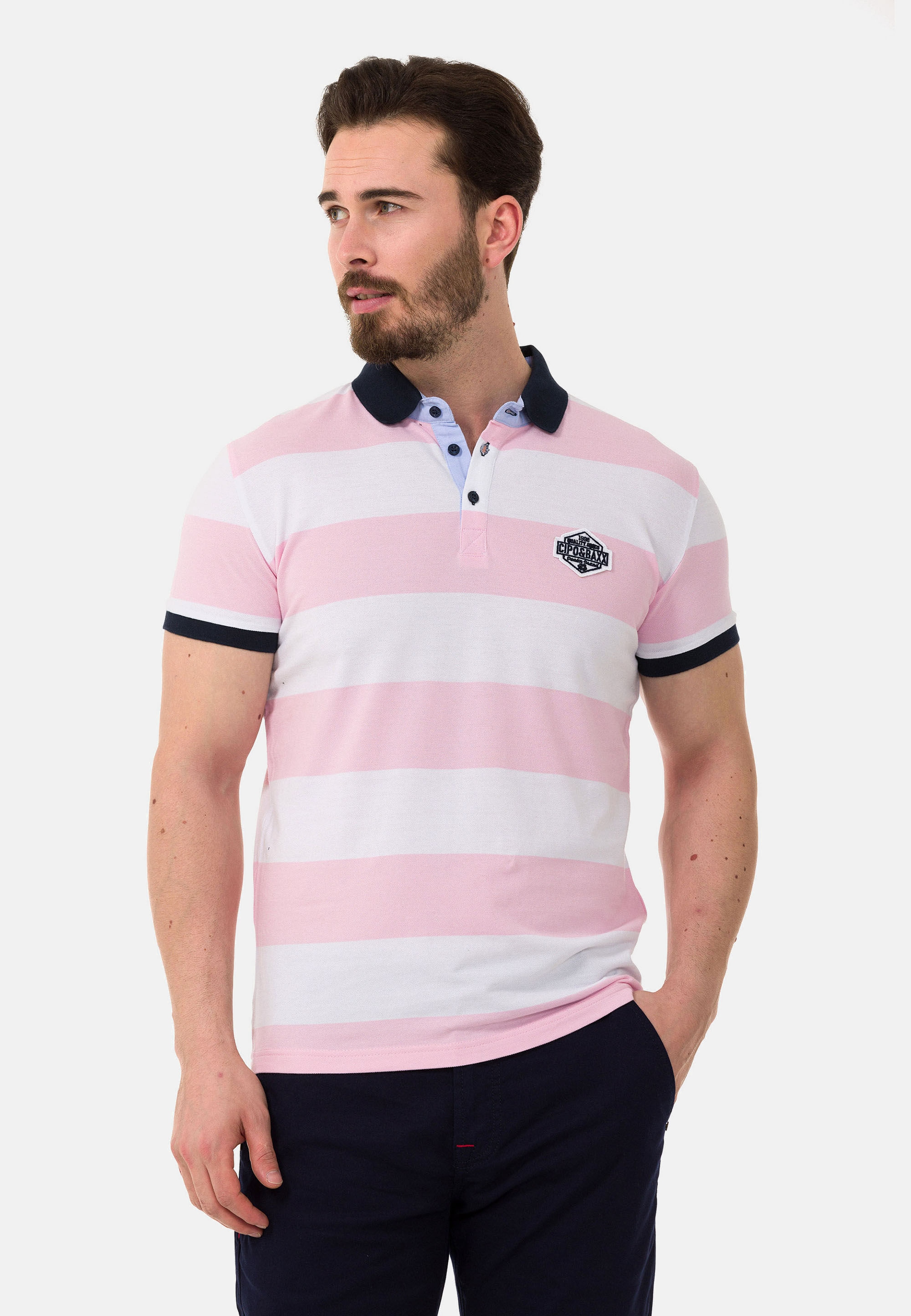 Cipo & Baxx T-Shirt »CT741« gerade geschnitten