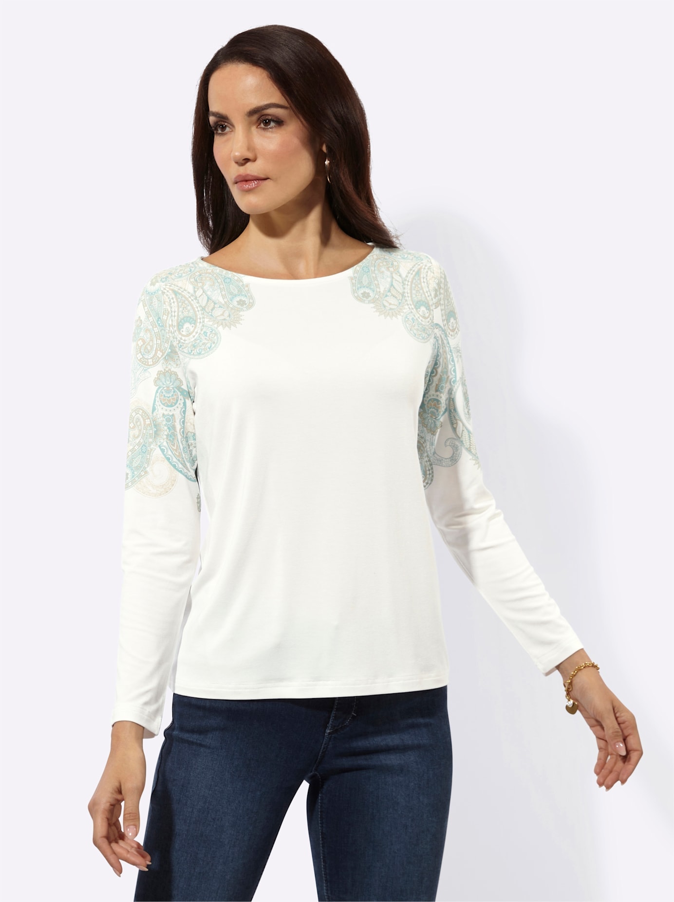 creation L Langarmshirt »Druck-Shirt« 1