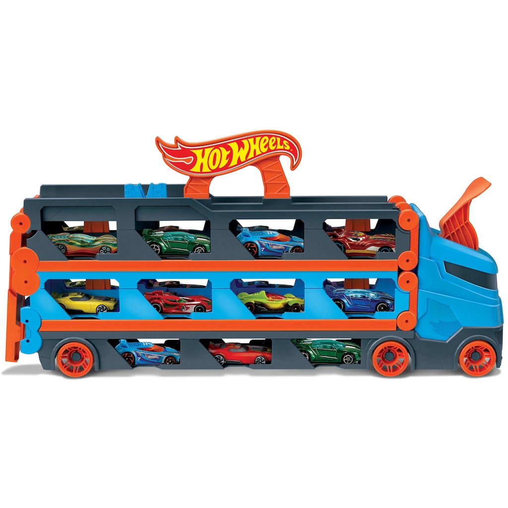 Hot Wheels Spielzeug-Transporter »2-in-1 Rennbahn-Transporter«