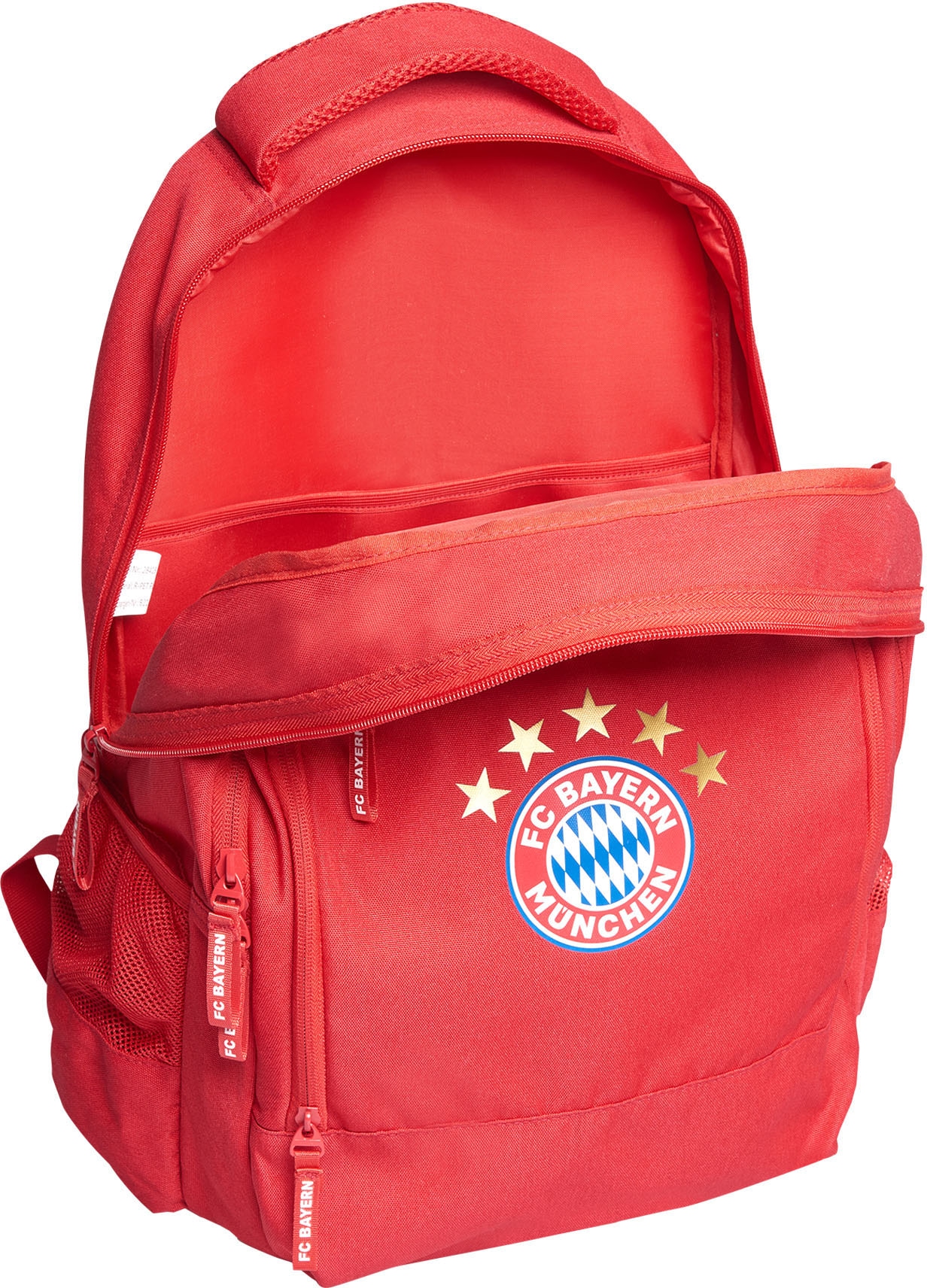 FC Bayern 5 recyceltem ♕ Schulrucksack München mit Sterne Logo«, Material »FC Bayern PET Aus bei