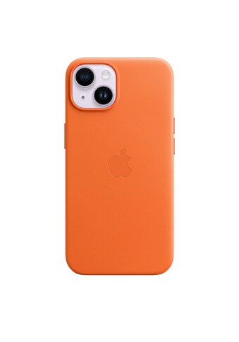 Apple Smartphone-Hülle »Leather Case Orange«, iPhone 14 kaufen