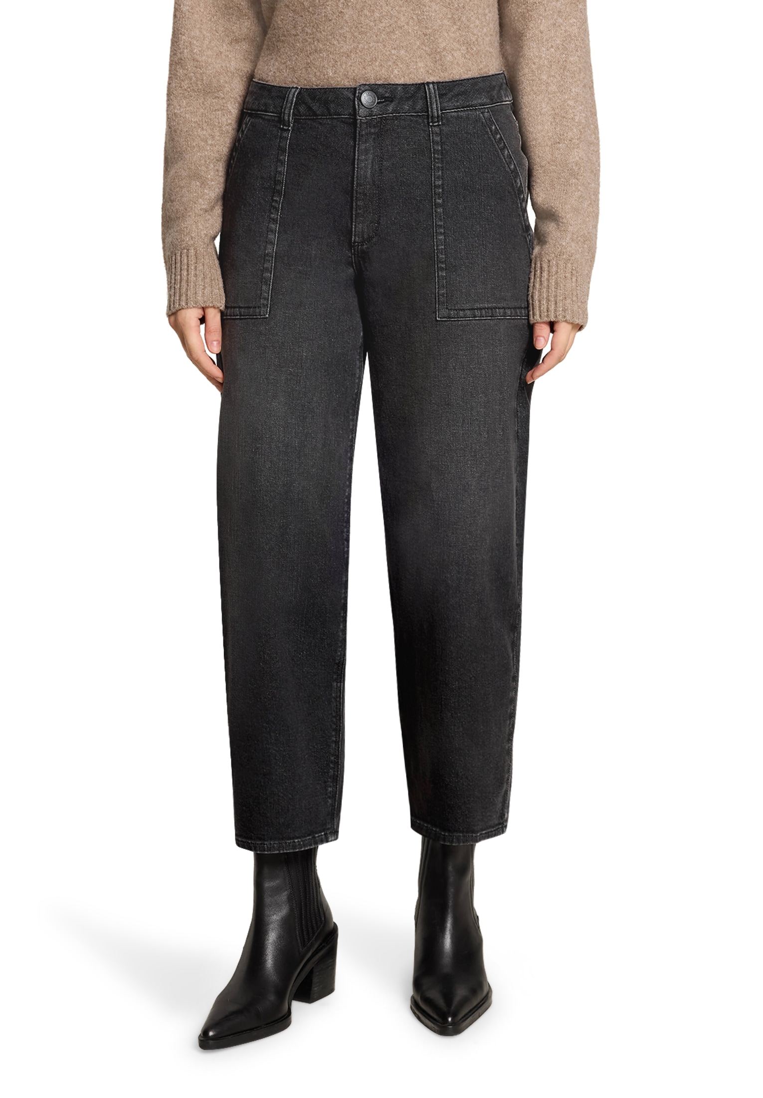 Betty&Co Boyfriend-Hose »Baggy-Jeans mit Waschung«