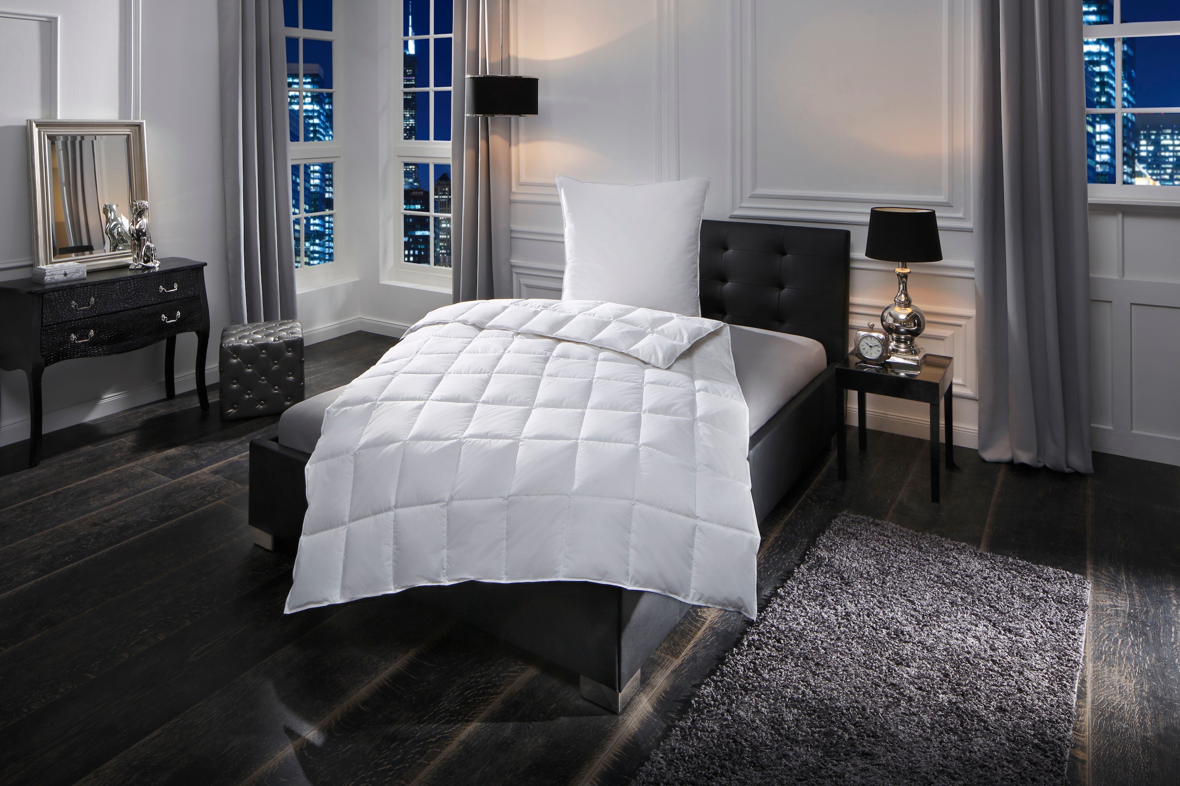 OTTO home Daunenbettdecke "Lasse, Bettdecke 135x200 cm, 155x220 cm und weitere Größen" extraleicht Füllung 100% Daunen 1 Stk. tlg. Bettdecken, Sommer, Winter, Decke ist Made in Green zertifiziert