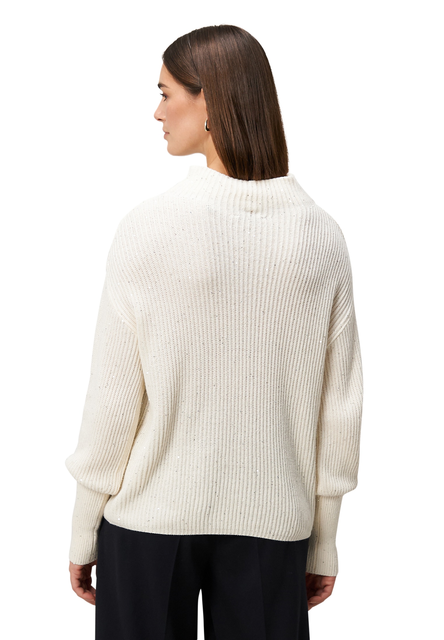 Zero Strickpullover »Strickpullover mit Pailletten«