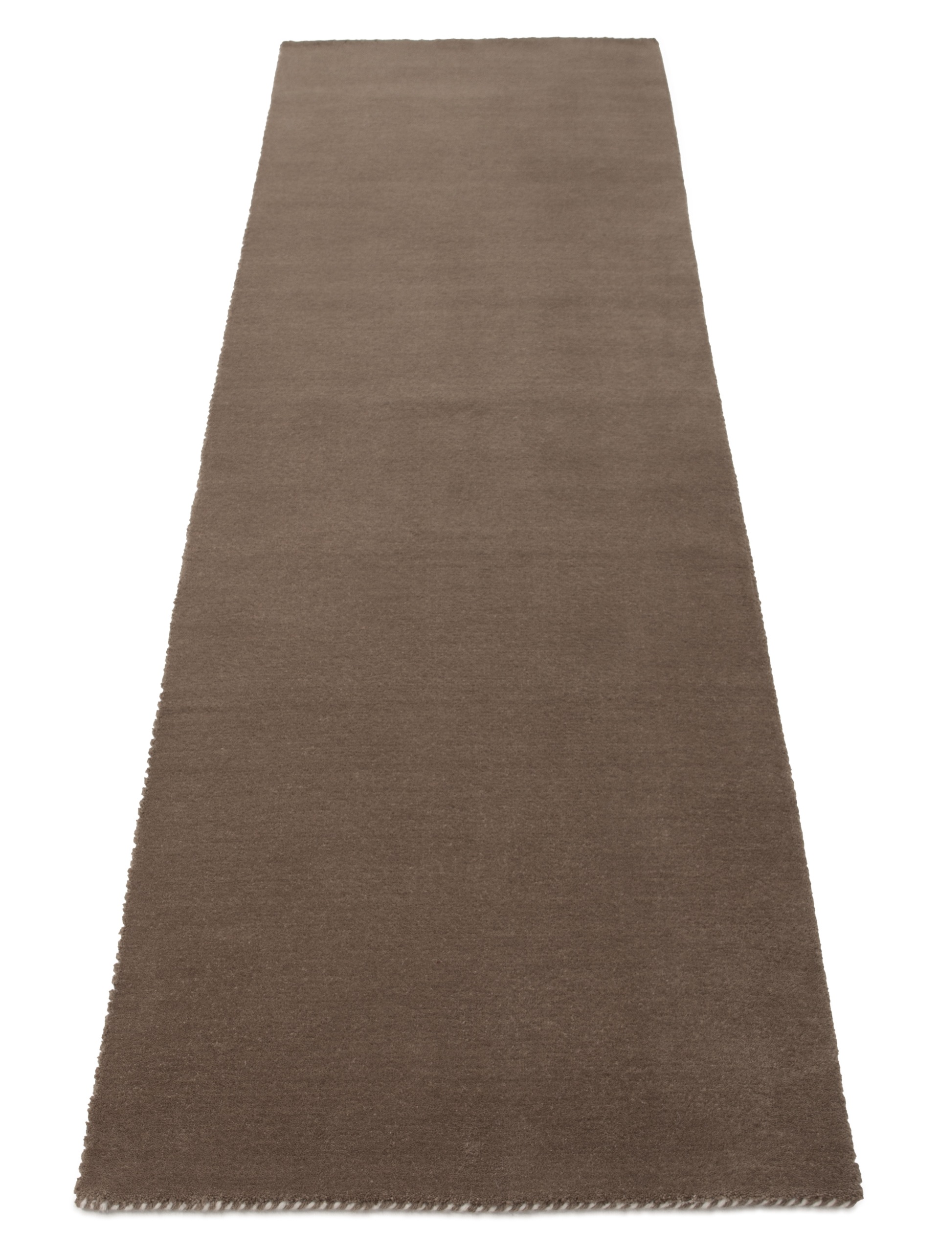carpetfine Wollteppich »Gabbeh Lola Uni«, rechteckig, 14 mm Höhe, mit natürlichem Pflanzenmaterial von Hand gewebt, auch in Rund