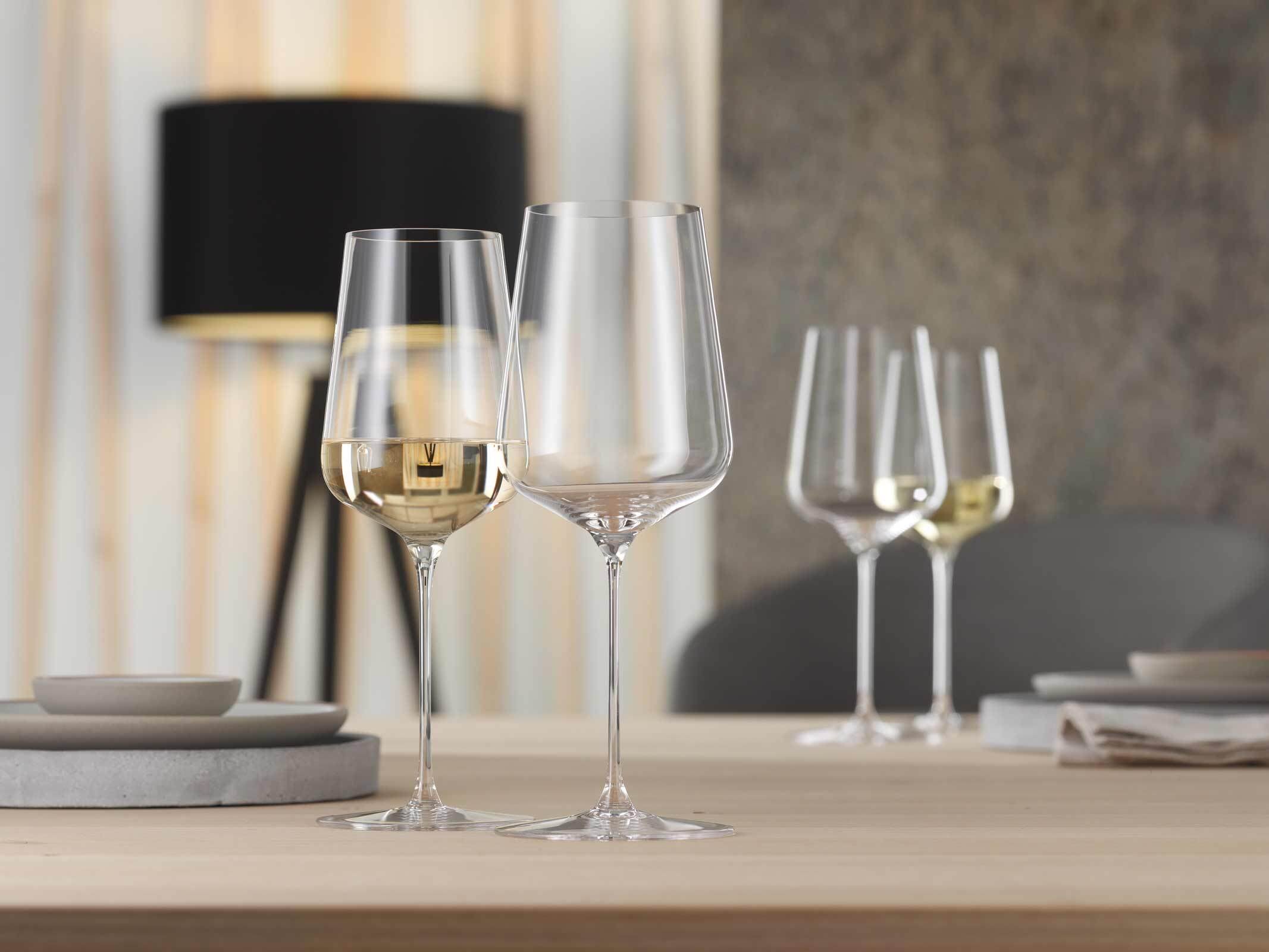SPIEGELAU Champagnerglas »Weißweingläser + Poliertuch Definition 430 ml 2er Set transparent«