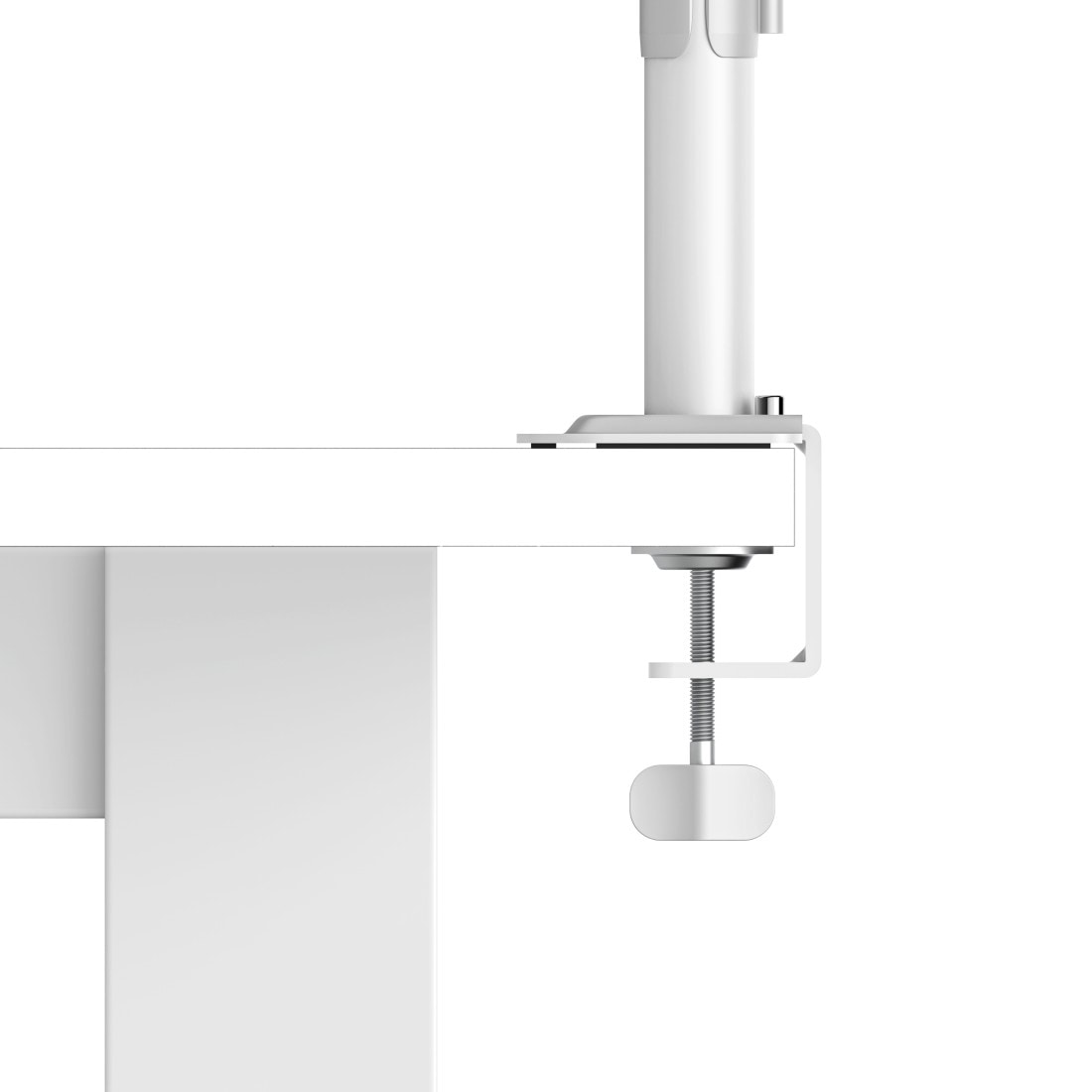 Hama Monitor-Halterung »Doppelmonitorhalterung höhenverstellbar für 13-35 Zoll« bis 89 cm Zoll 2 Monitore, 360° Rotation, VESA, Kabelmanagement, ausziehbar