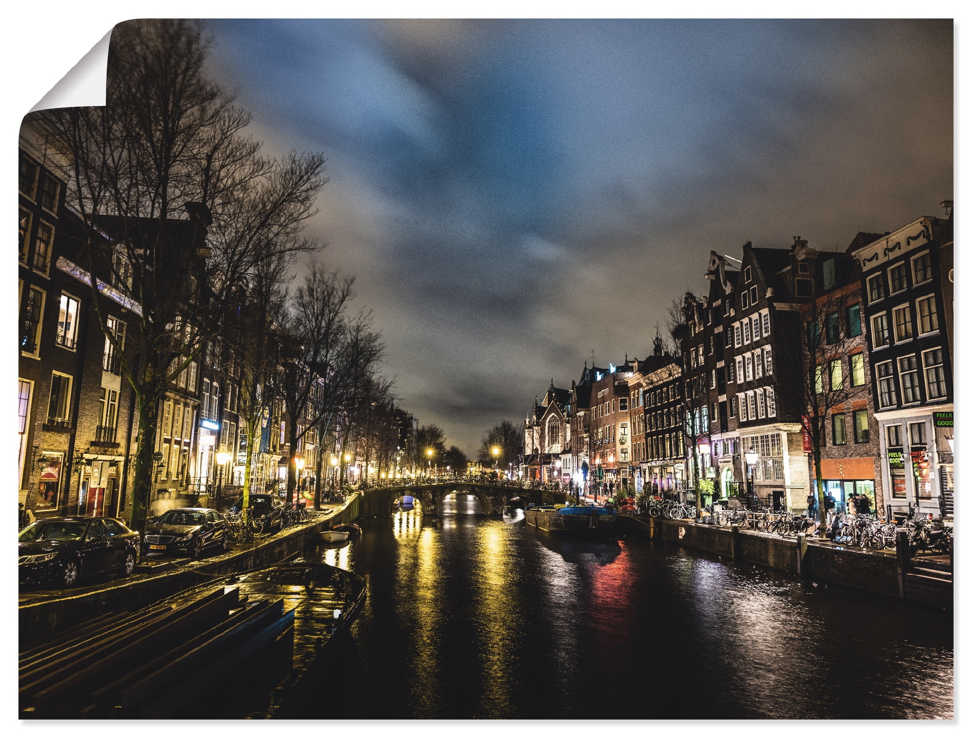 Artland Wandbild »Grachten Kanal«, Niederlande, (1 St.), als Alubild,  Leinwandbild, Wandaufkleber oder Poster in versch. Größen auf Rechnung  kaufen