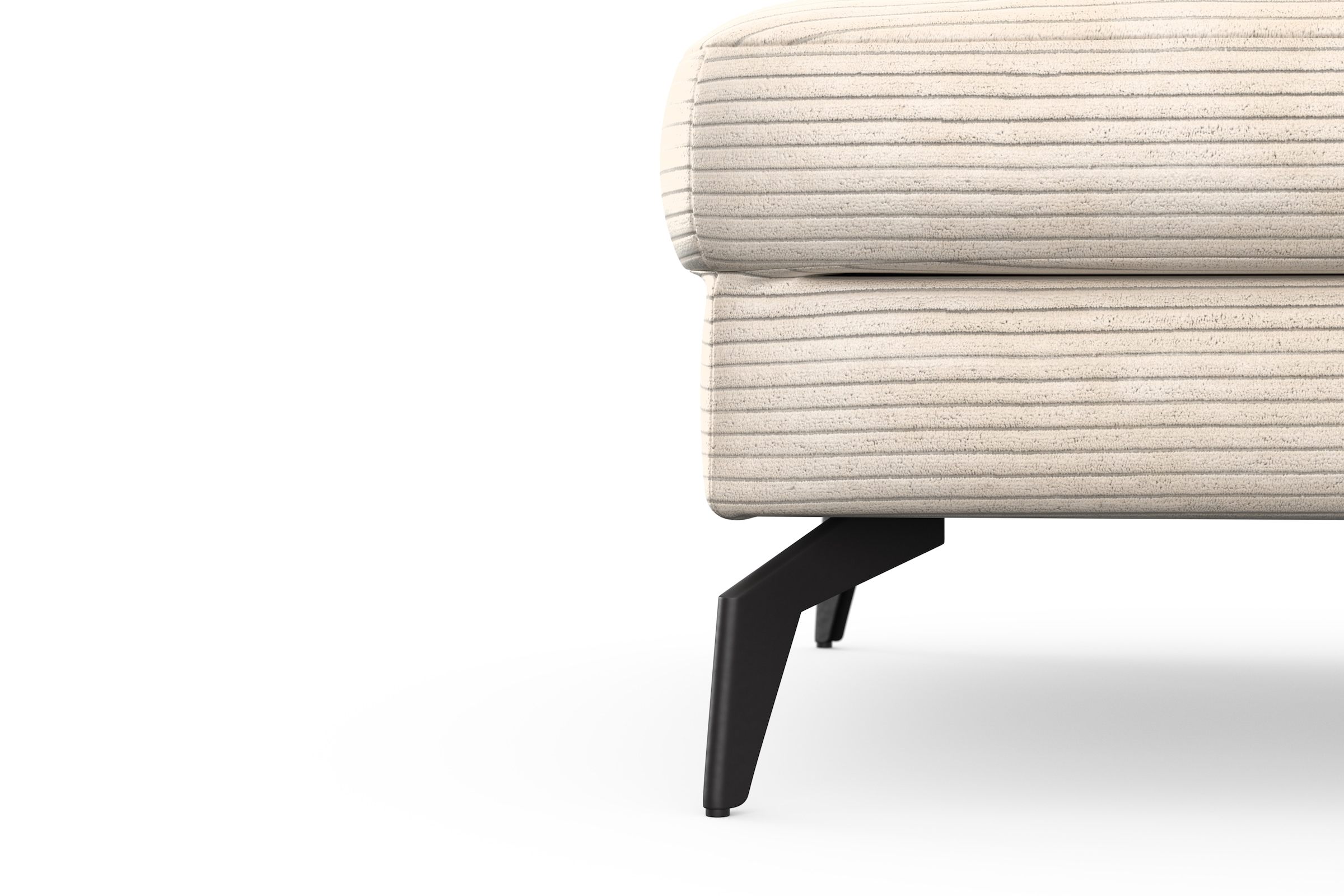 sit&more Polsterhocker »Cabana«, mit stylischen Metallfüßen