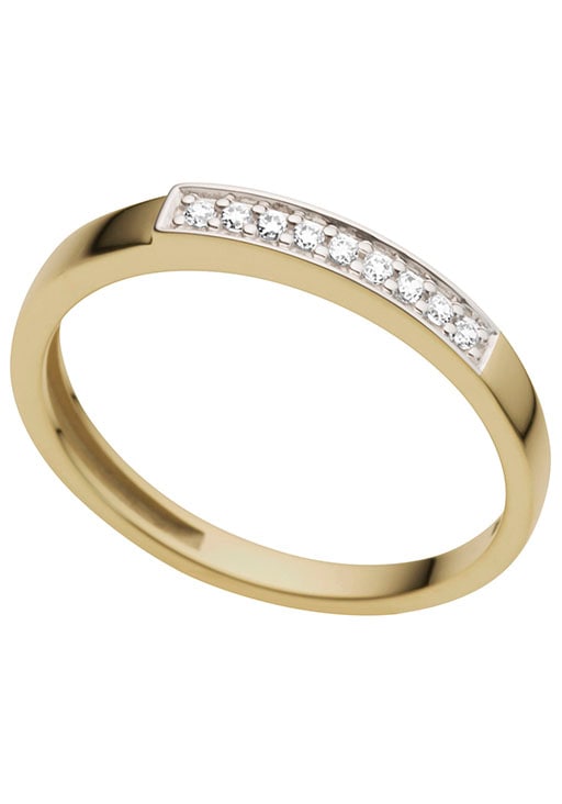 Diamantring »Schmuck Geschenk Gold 333 Damenring Goldring Diamant«, mit Brillanten