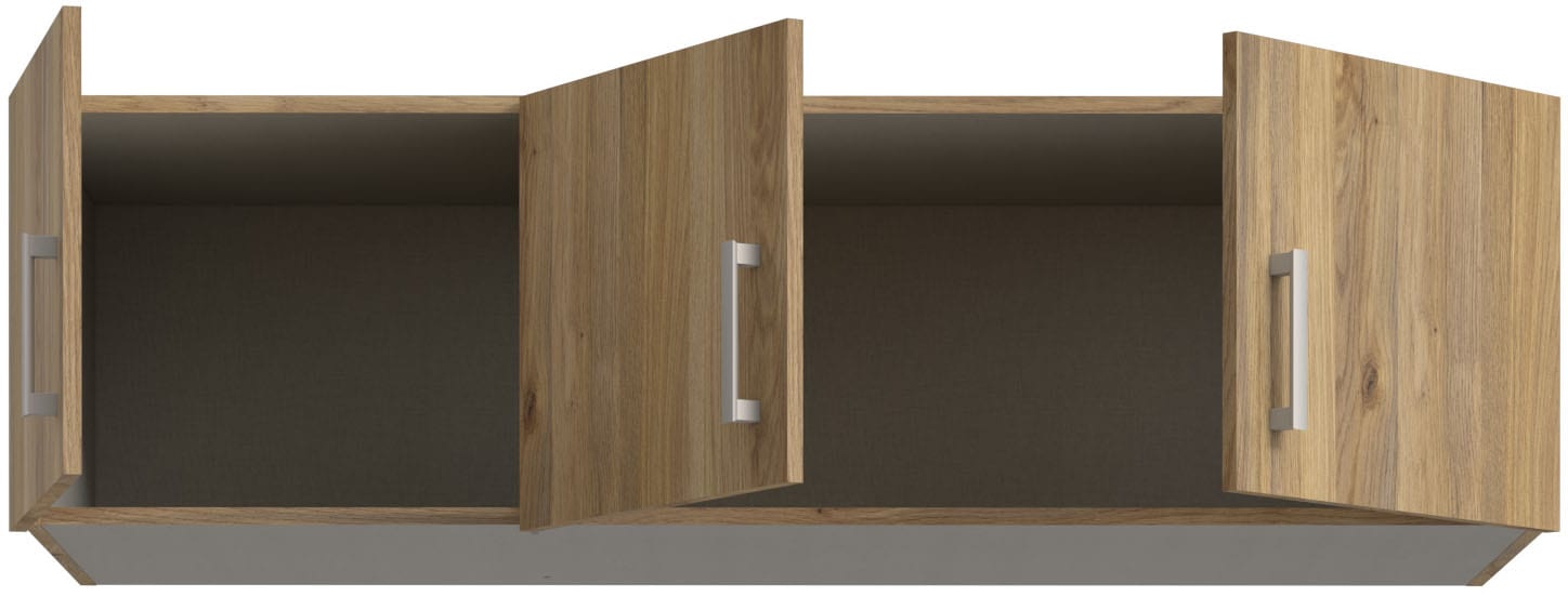 FORTE Schrankaufsatz Schrankaufsatz, Stauraum,  3 Türen,Raumnutzung