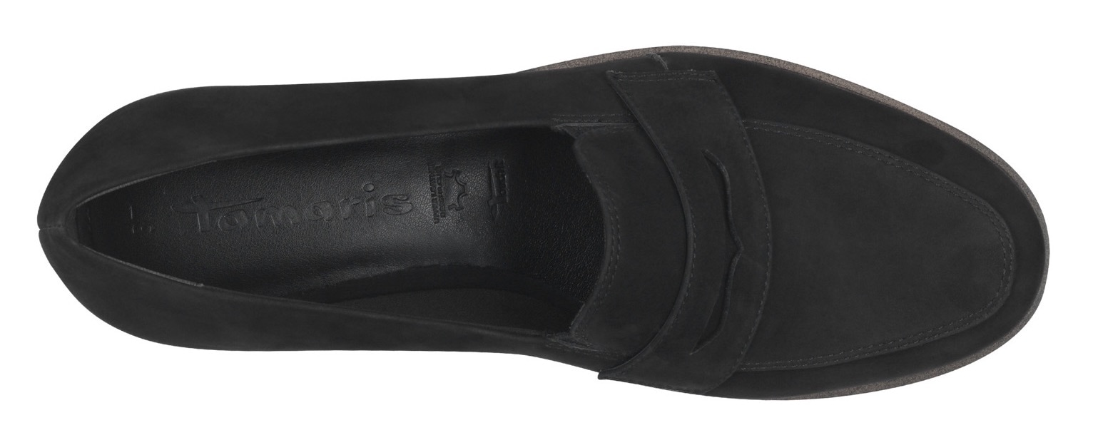 Tamaris Loafer, Blockabsatz, Slipper, Halbschuh, Businessschuh mit Zierriegel