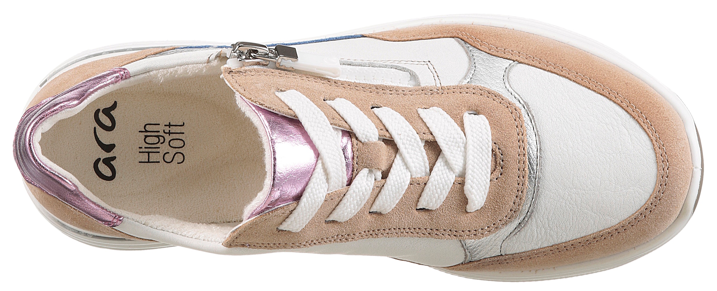 Ara Keilsneaker »GARDA«, Plateausneaker, Keilsneaker mit Wechselfußbett in H-Weite
