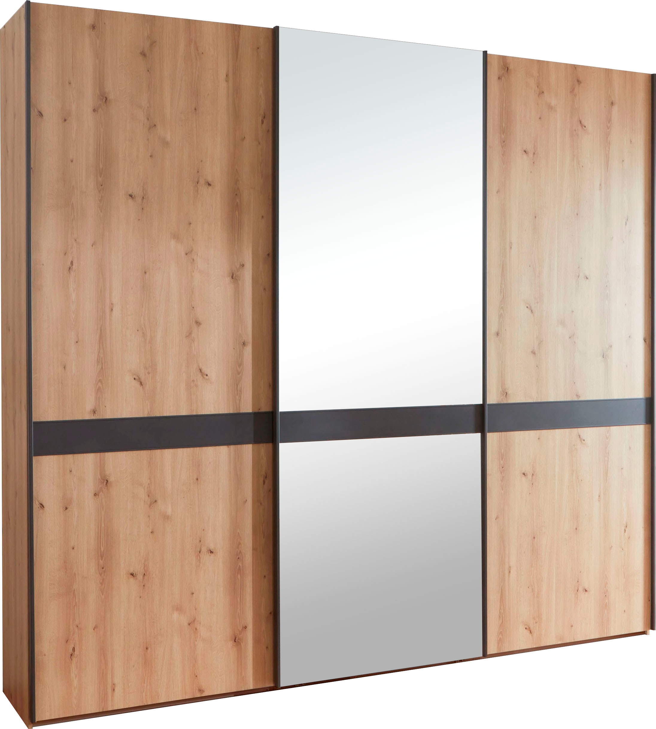 WIEMANN Schwebetürenschrank »Rialto« hochwertige Dekorfront mit Spiegeltür