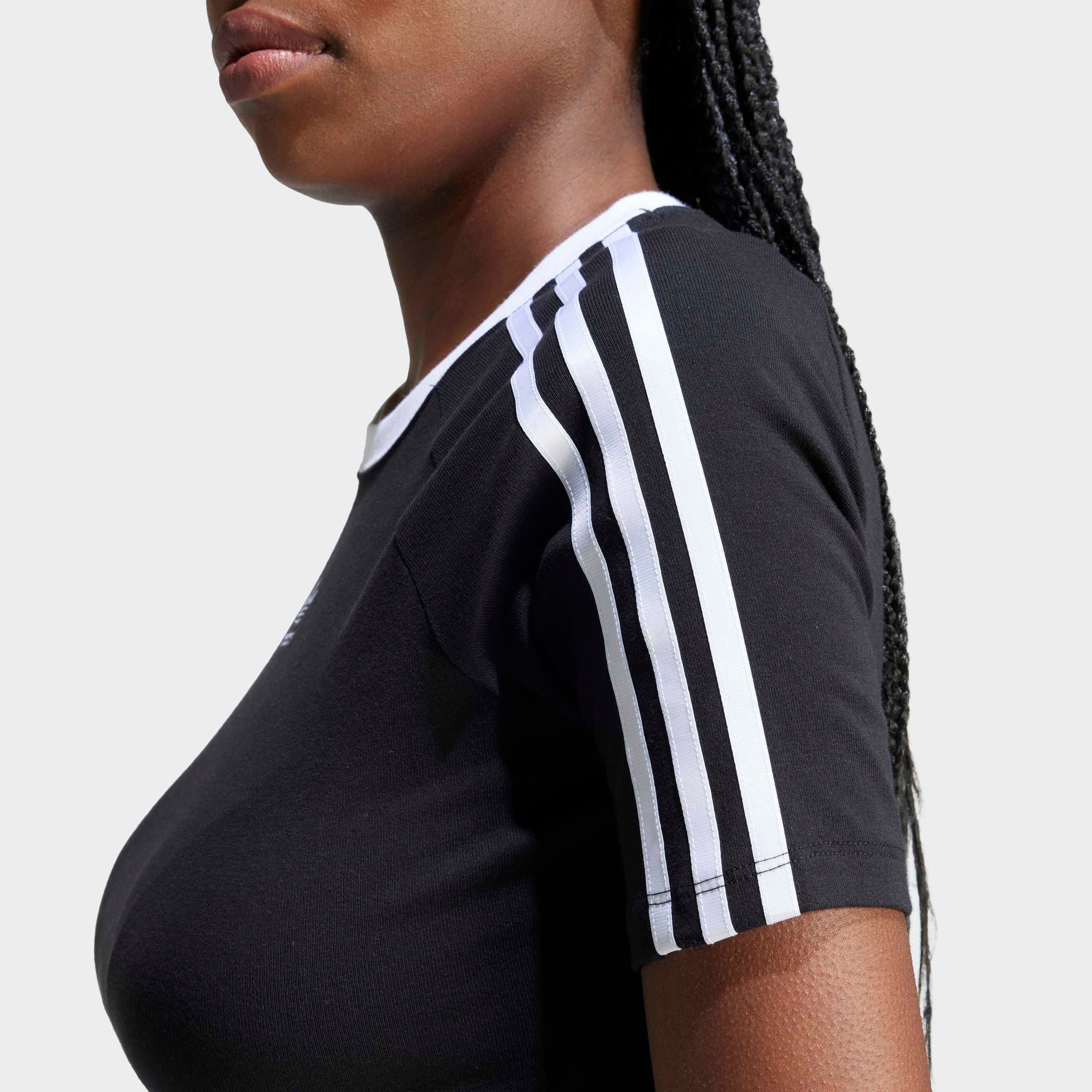 adidas Originals T-Shirt »3 S BABY TEE«, Cropped drei Streifen Shirt